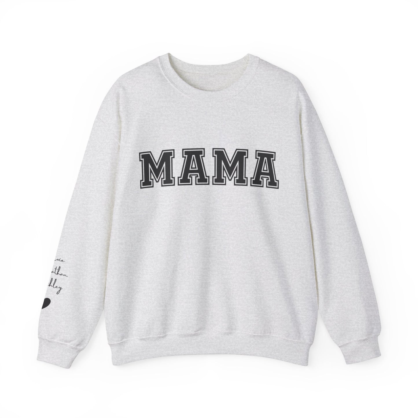 Custom Mama Sweatshirt with Children Name on Sleeve, Mama Sweatshirt, Minimalist Mama, Gift for Mom, Anniversary Gift For Wife, Gift for MOM, Mother's Day Gifts