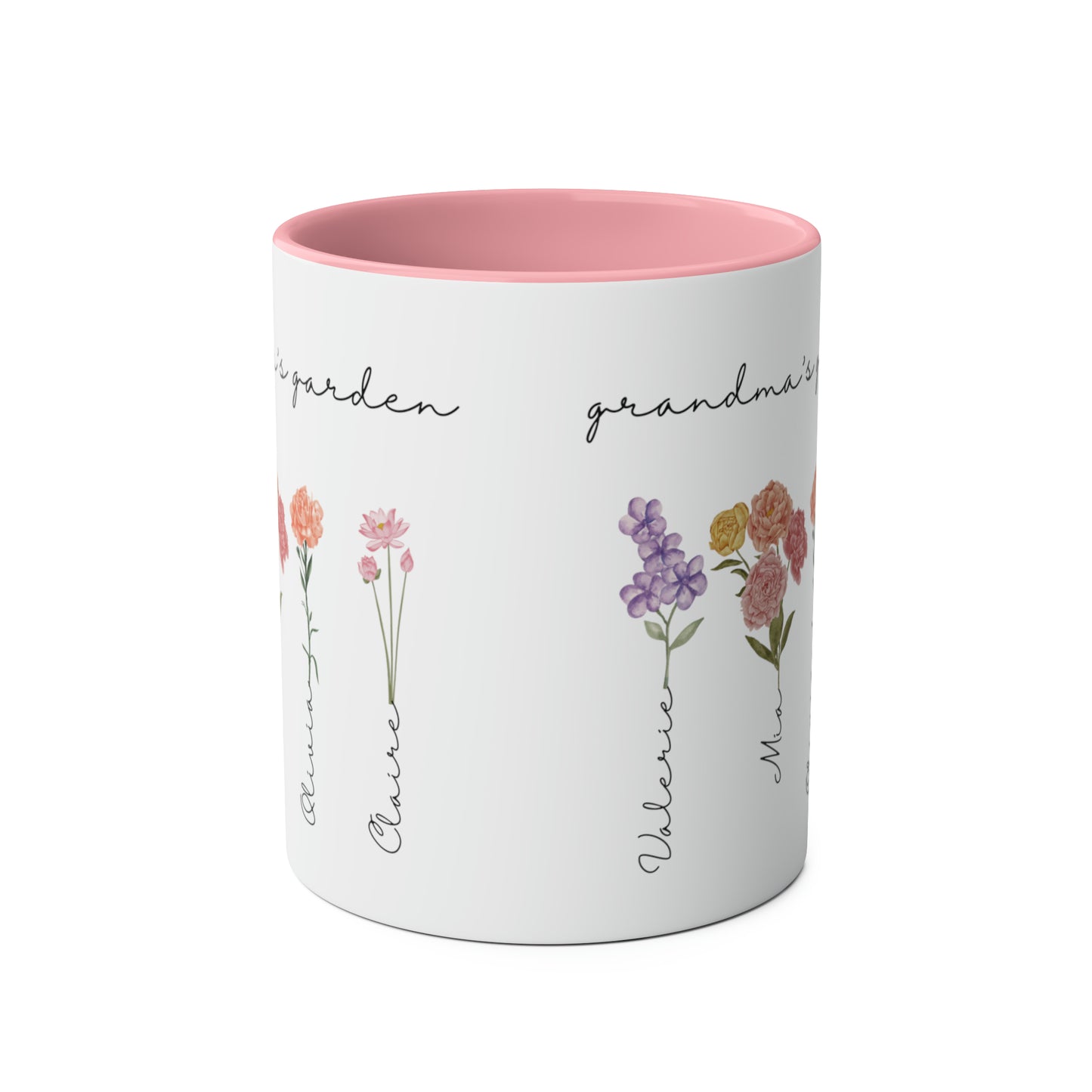 Personalized Birth Flower Mug, Custom Grandma's Garden Coffee mug With Name Personalized Mom Mug, Mothers Day Mug, Gifts For Her