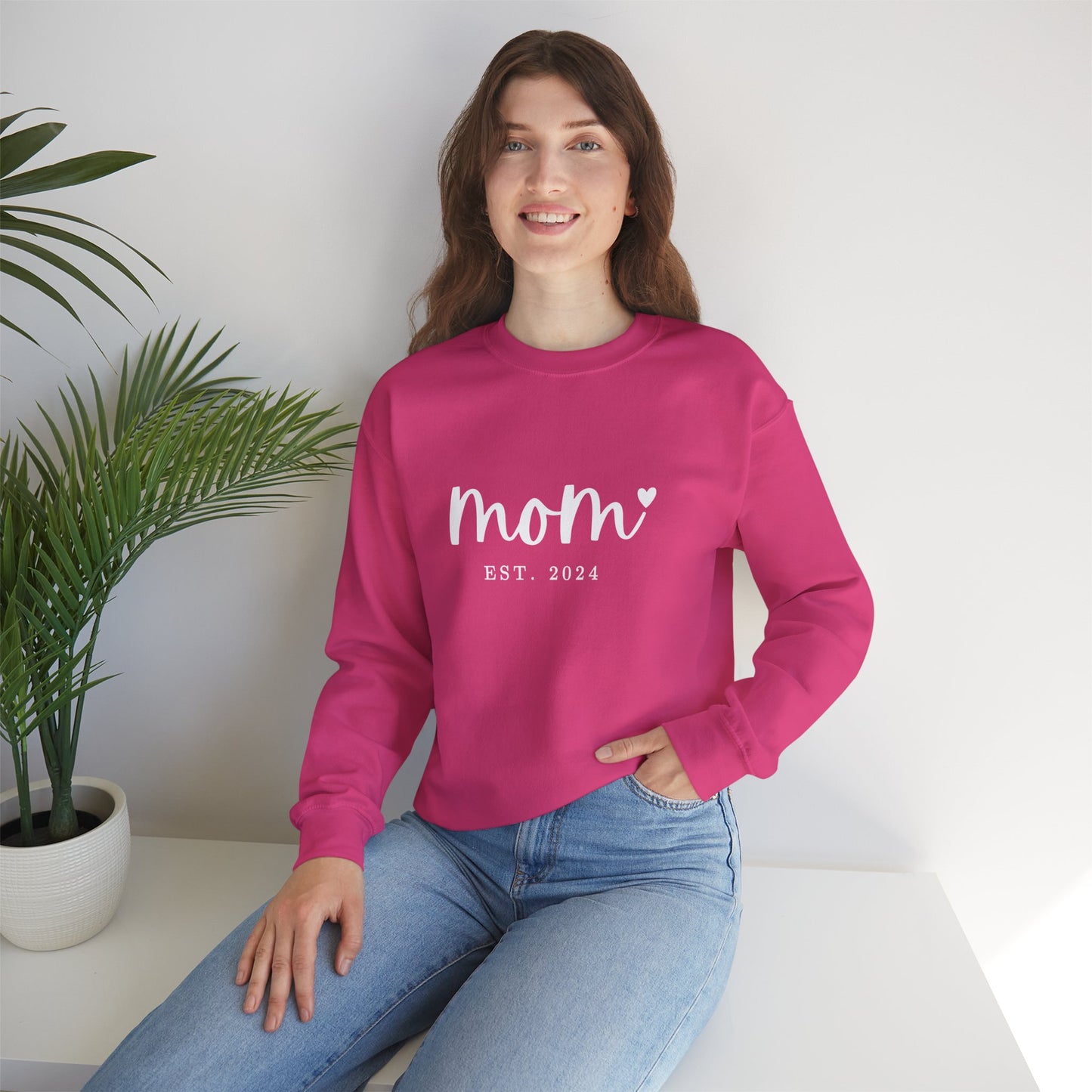 Sweatshirt Mom Est. 2024. The best gift for the expecting or new mom,  Mother's Day Gifts, gift for mummy