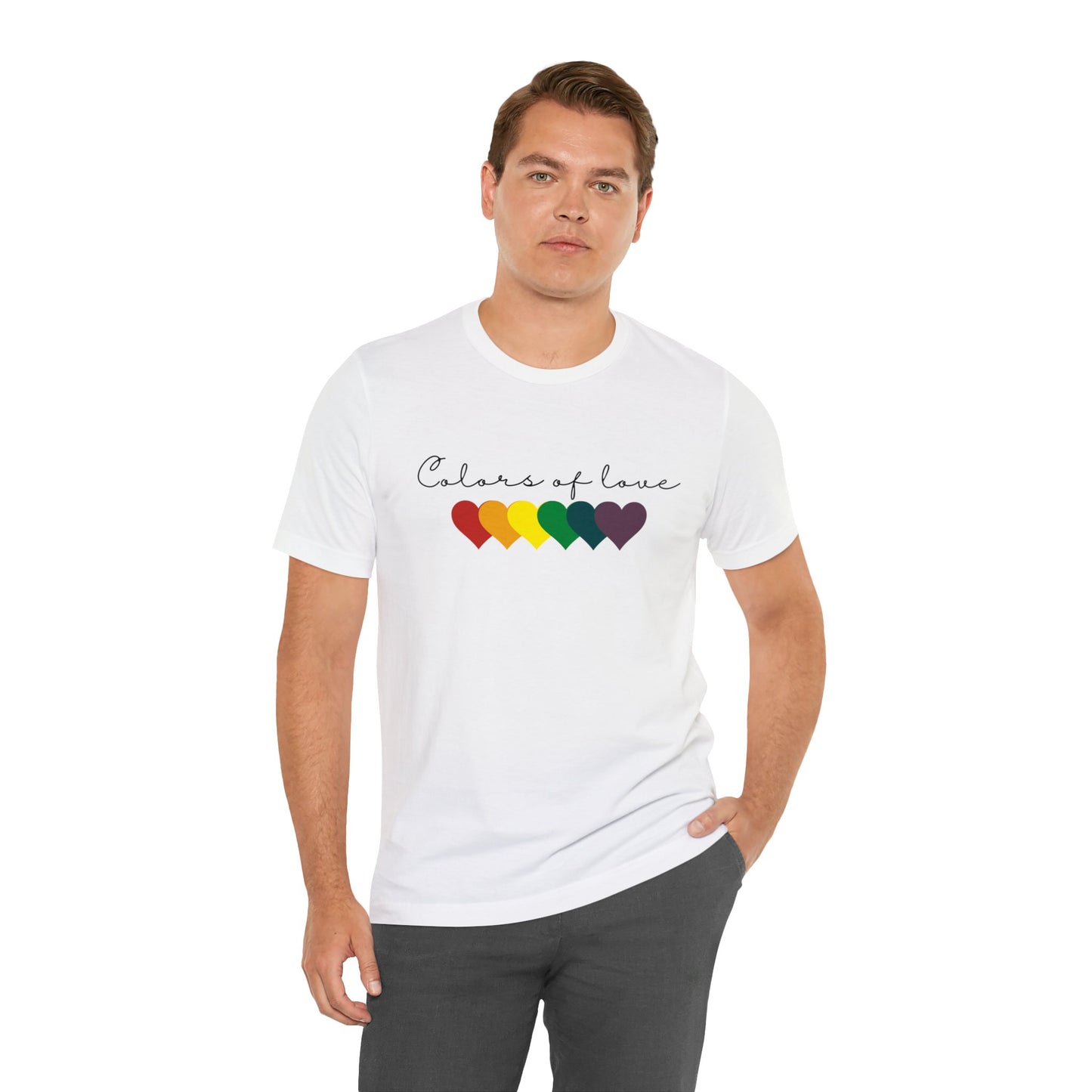 Rainbow Heart T-Shirt, Unisex T shirt. LGBT tee,Perfect gift, Pride Rainbow Heart T shirt, , Colors of Love t shirt.