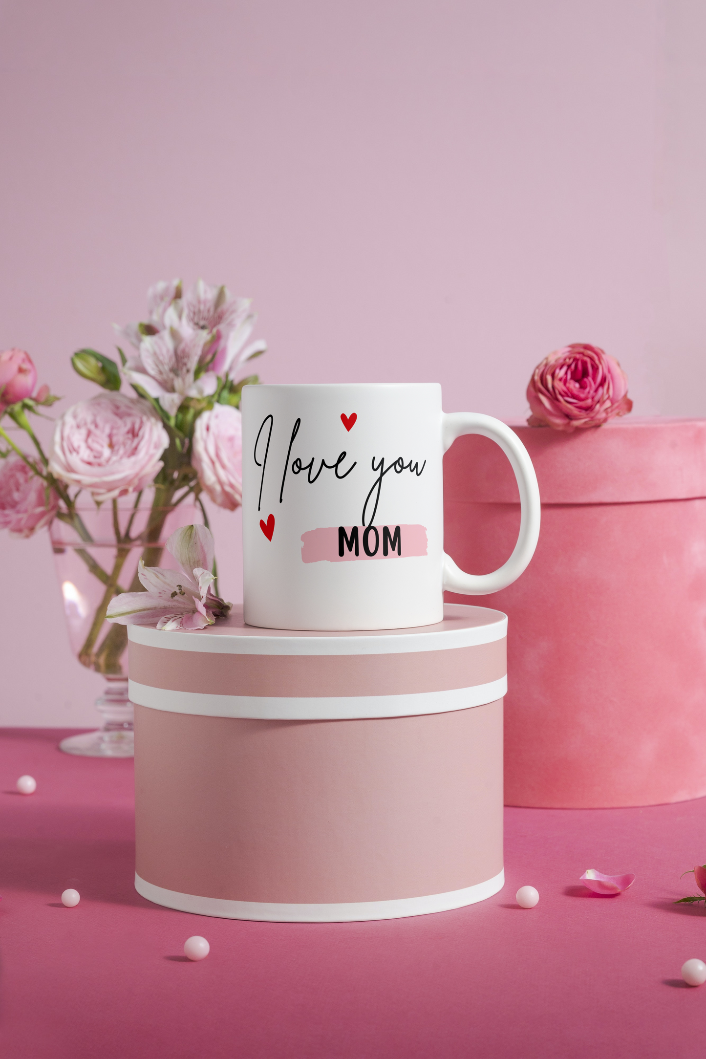 I love you Mom Mug, Mug for mom, Gift for her, Gift for mom, the best mom, Personalised Mom mug, Mother's Day gift.