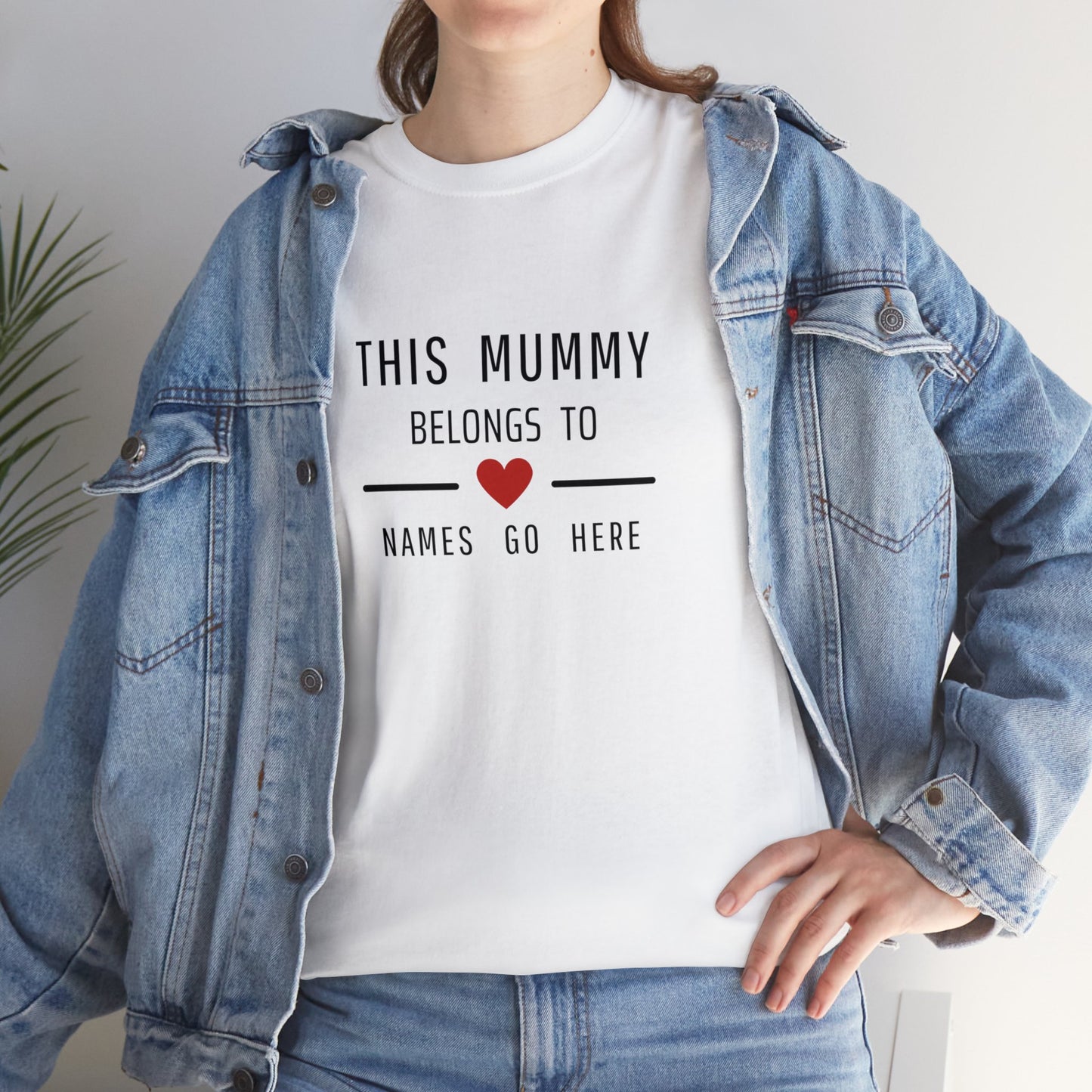 This Mummy Belongs to - Personalised T-Shirt - Mothers Day Gift - Mum, Mom T shirt - customised Top Add Names