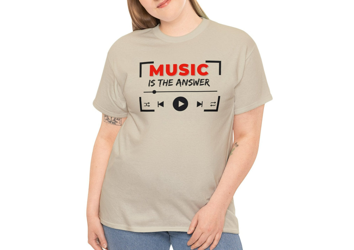 Music Is The Answer T-Shirt - Musician T-Shirts - Music Slogan Shirt - Music T-Shirt - Music Lover Shirt