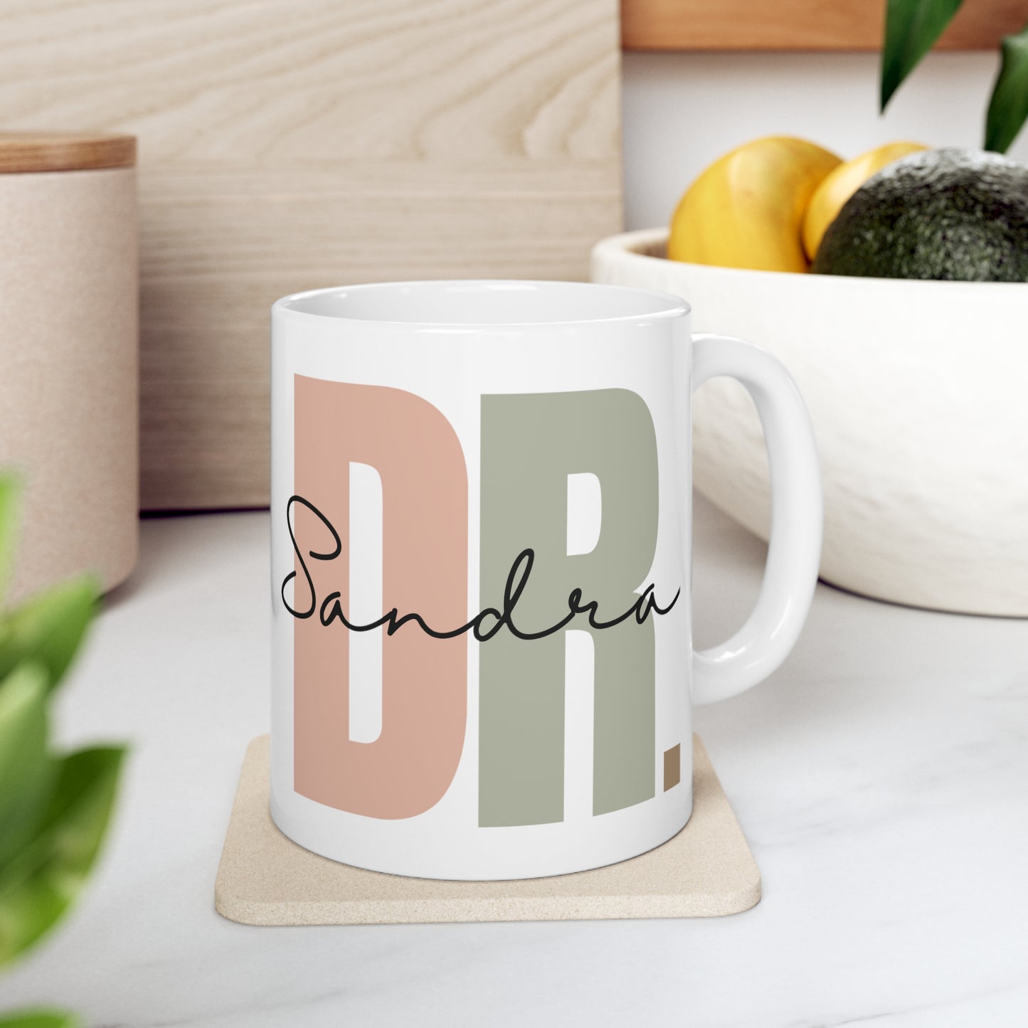 Personalised doctor mug with last name • Custom Dr Coffee Mug • Gift for Doctor • Medical School Graduation Gift • Personalized Dr Mug