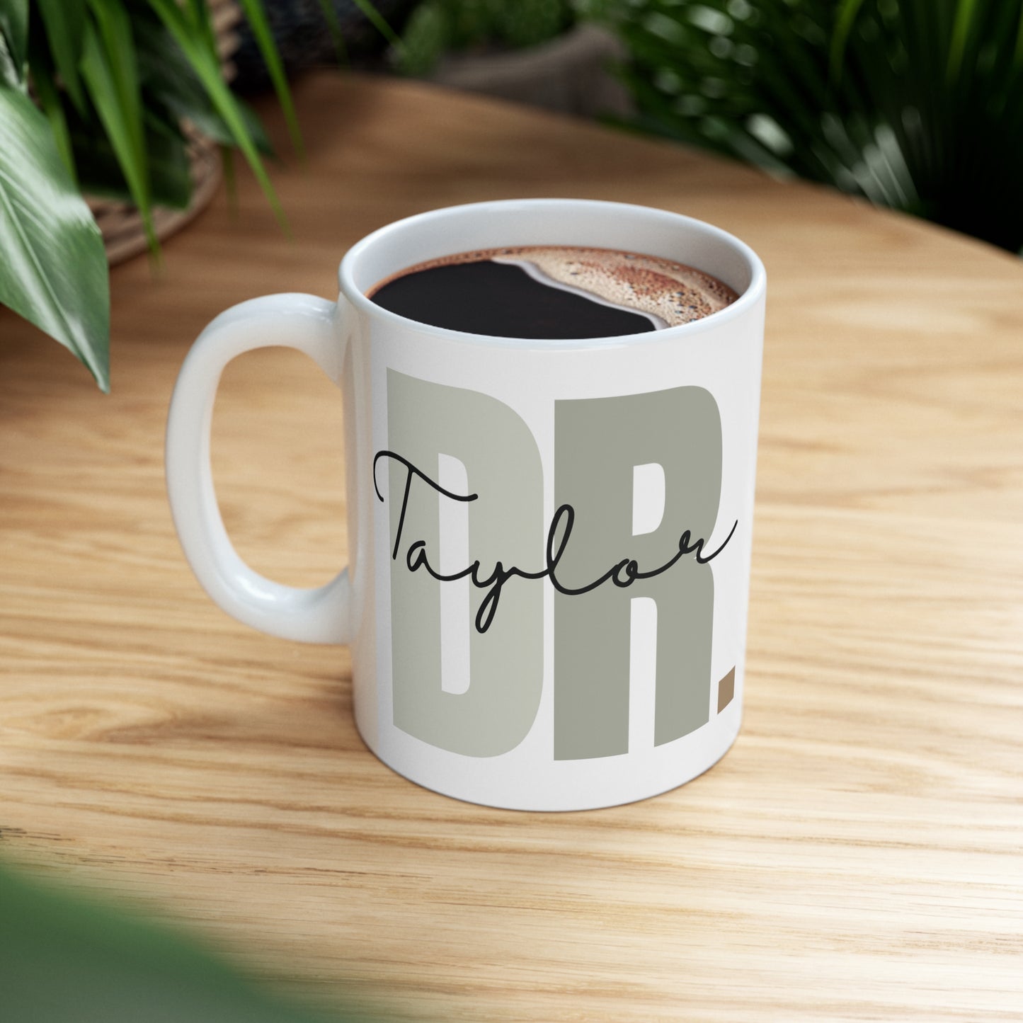 Personalised doctor mug with last name • Custom Dr Coffee Mug • Gift for Doctor • Medical School Graduation Gift • Personalized Dr Mug