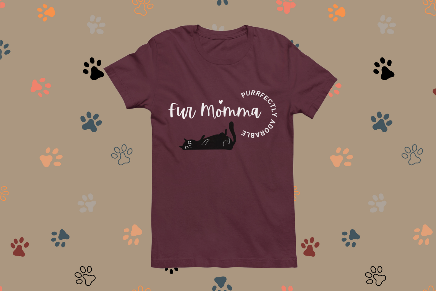 🐾 Fur Momma Purrfectly Adorable tshirt,  Perfect gift for cat lovers, tshirt for the crazy cat lady 🐈‍⬛