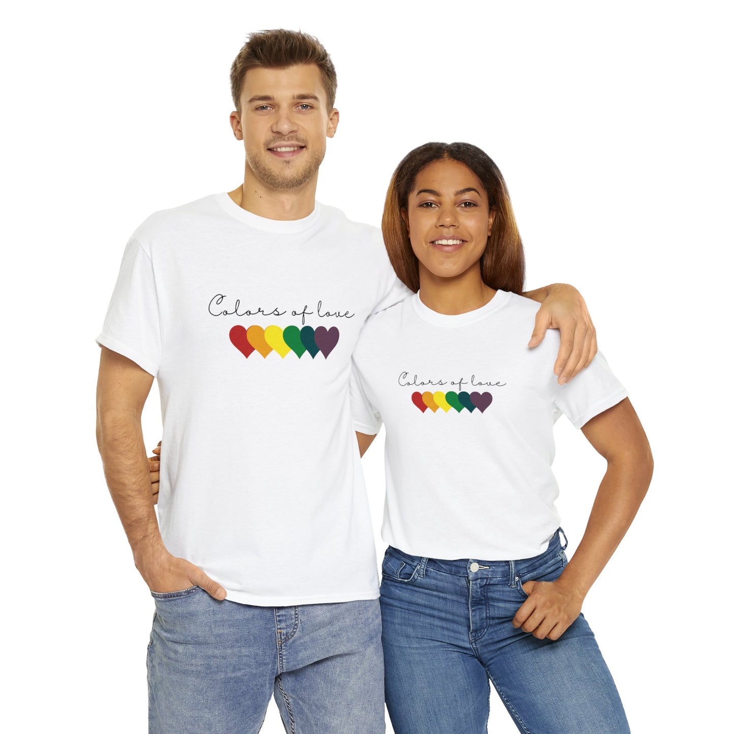 Rainbow Heart T-Shirt, Unisex T shirt. LGBT tee,Perfect gift, Pride Rainbow Heart T shirt, , Colors of Love t shirt.