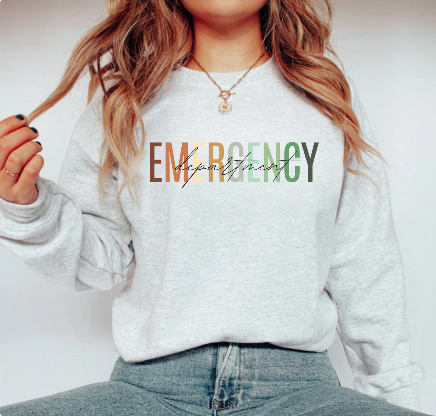 Emergency Department Sweatshirt, Hospital Sweatshirt, ER Nurse Sweatshirt, ER Doctor Sweatshirt ER Gift