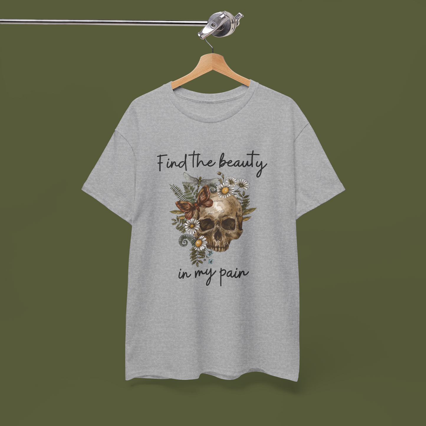 Find the beauty in my pain T-shirt |  Positive Shirt ♡