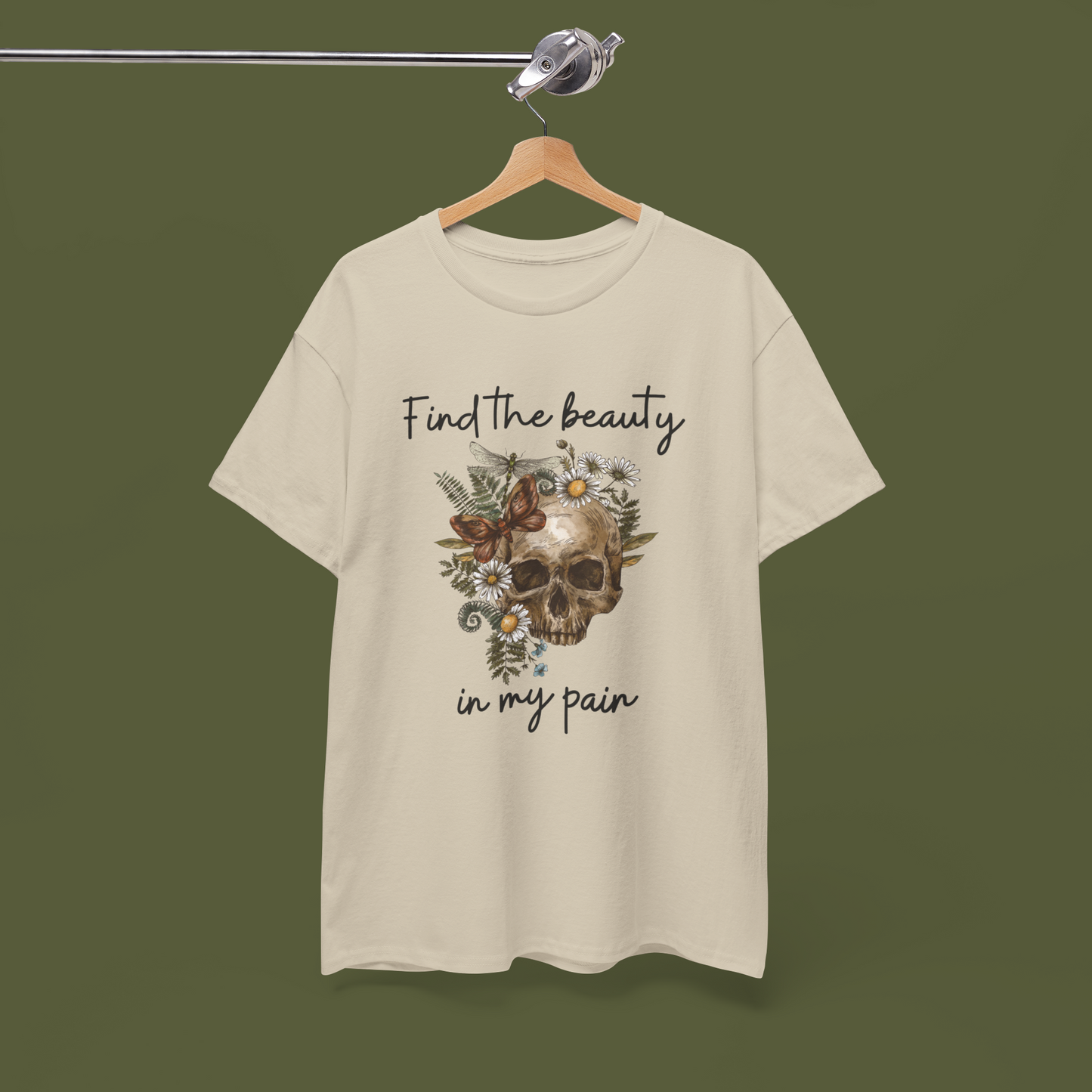 Find the beauty in my pain T-shirt |  Positive Shirt ♡