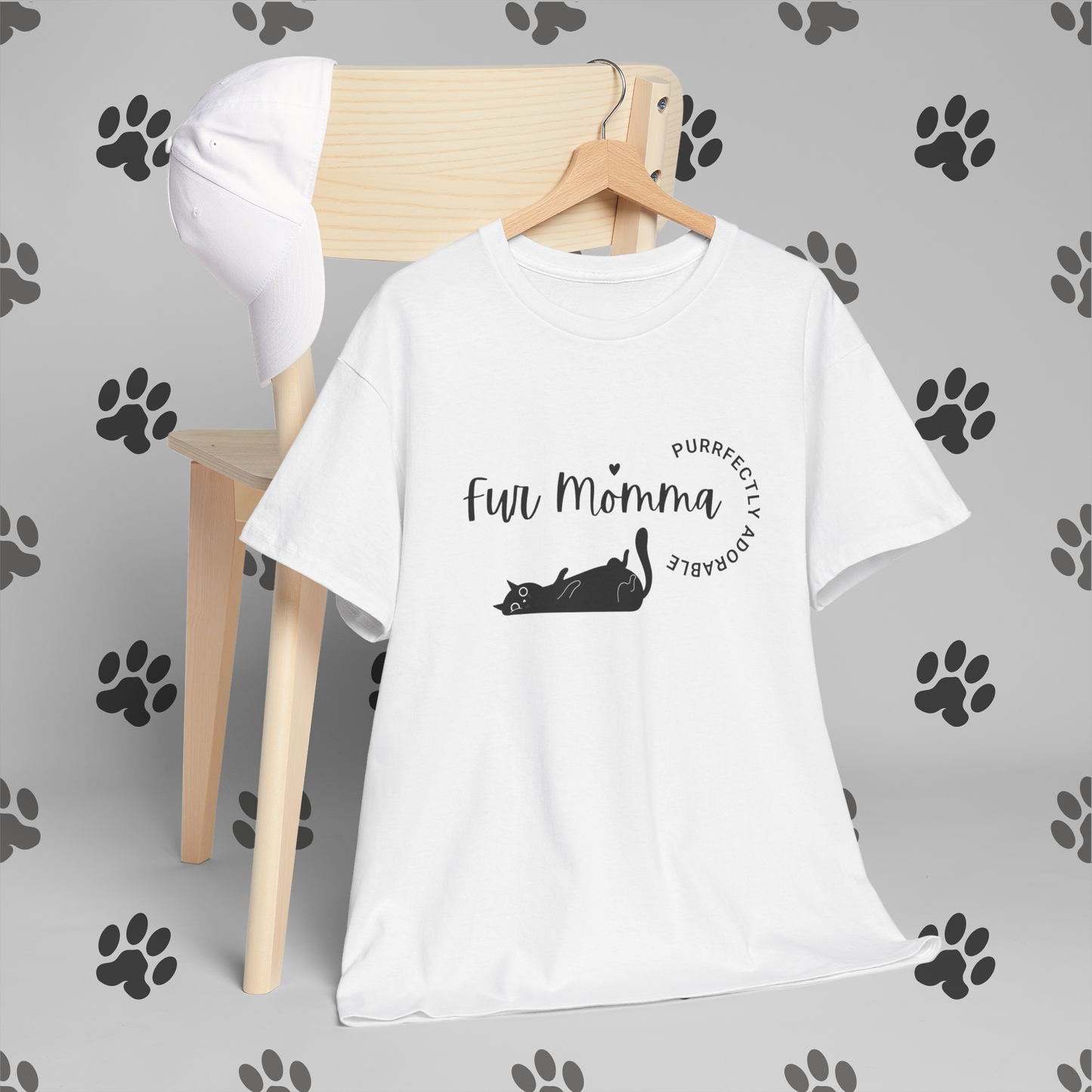 🐾 Fur Momma Purrfectly Adorable tshirt,  Perfect gift for cat lovers, tshirt for the crazy cat lady 🐈‍⬛