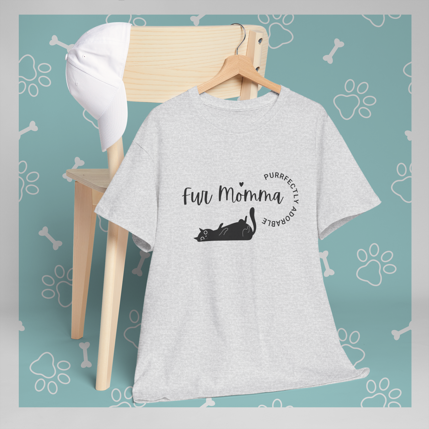 🐾 Fur Momma Purrfectly Adorable tshirt,  Perfect gift for cat lovers, tshirt for the crazy cat lady 🐈‍⬛