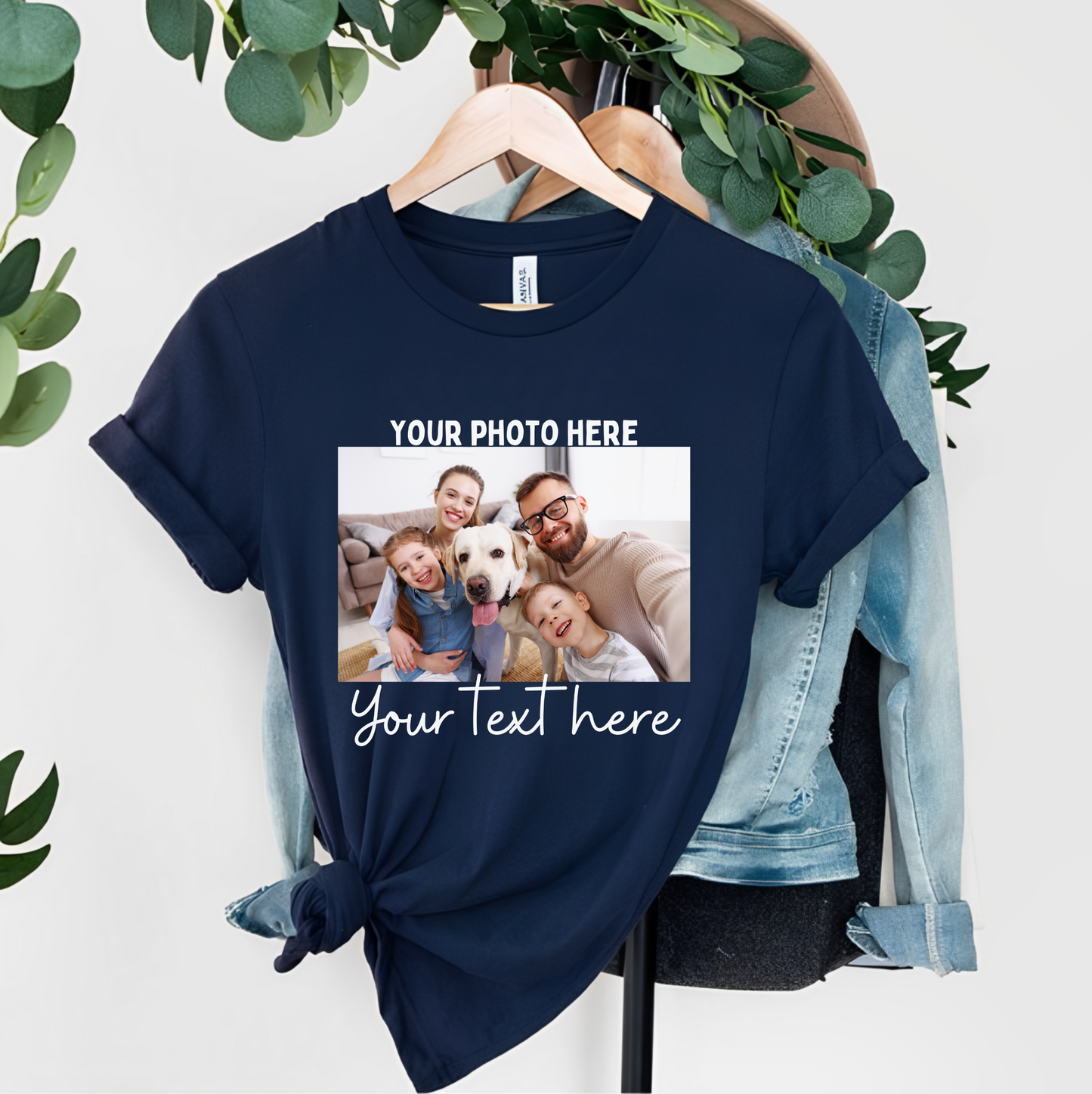 Custom t-shirt,Custom Photo And Text T-shirt, Photo T-shirt, Custom Photo Shirt, Custom Picture, UNISEX, Valentines Day Gift