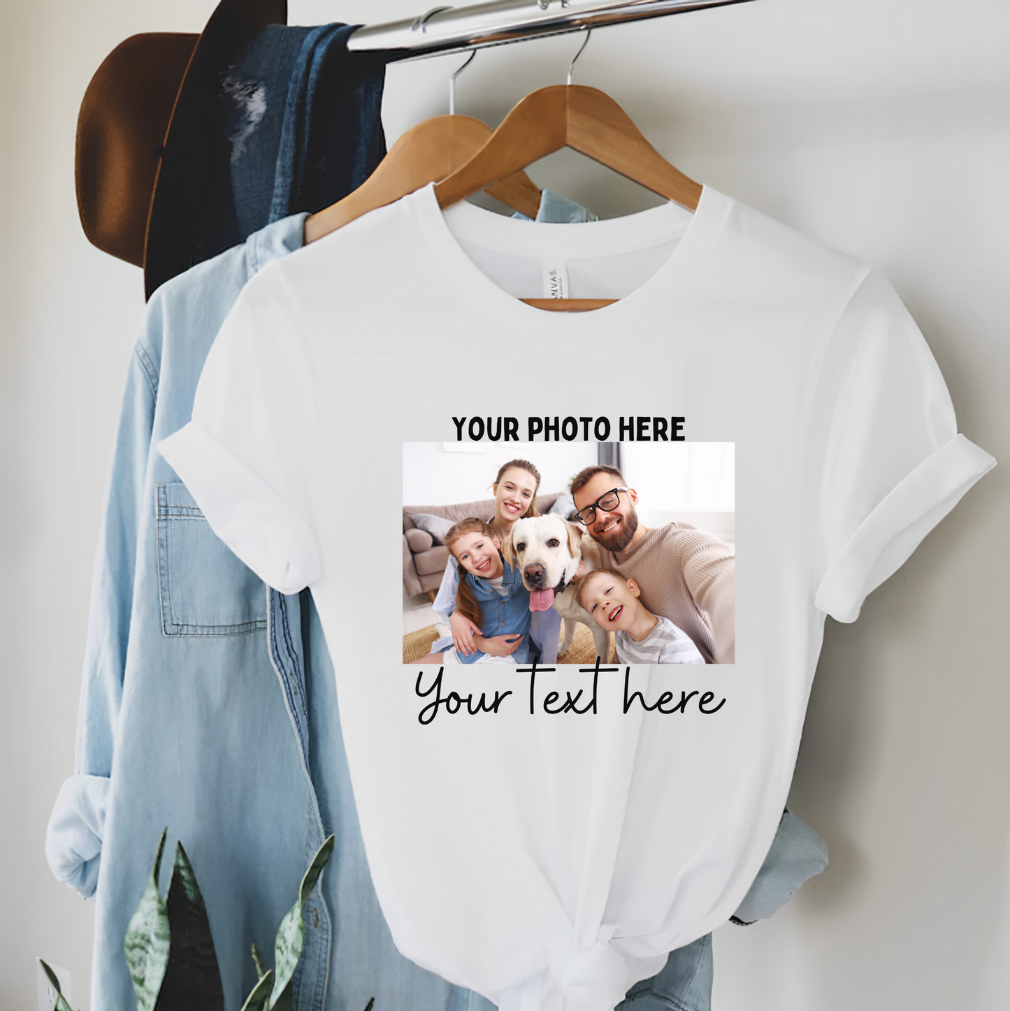 Custom t-shirt,Custom Photo And Text T-shirt, Photo T-shirt, Custom Photo Shirt, Custom Picture, UNISEX, Valentines Day Gift