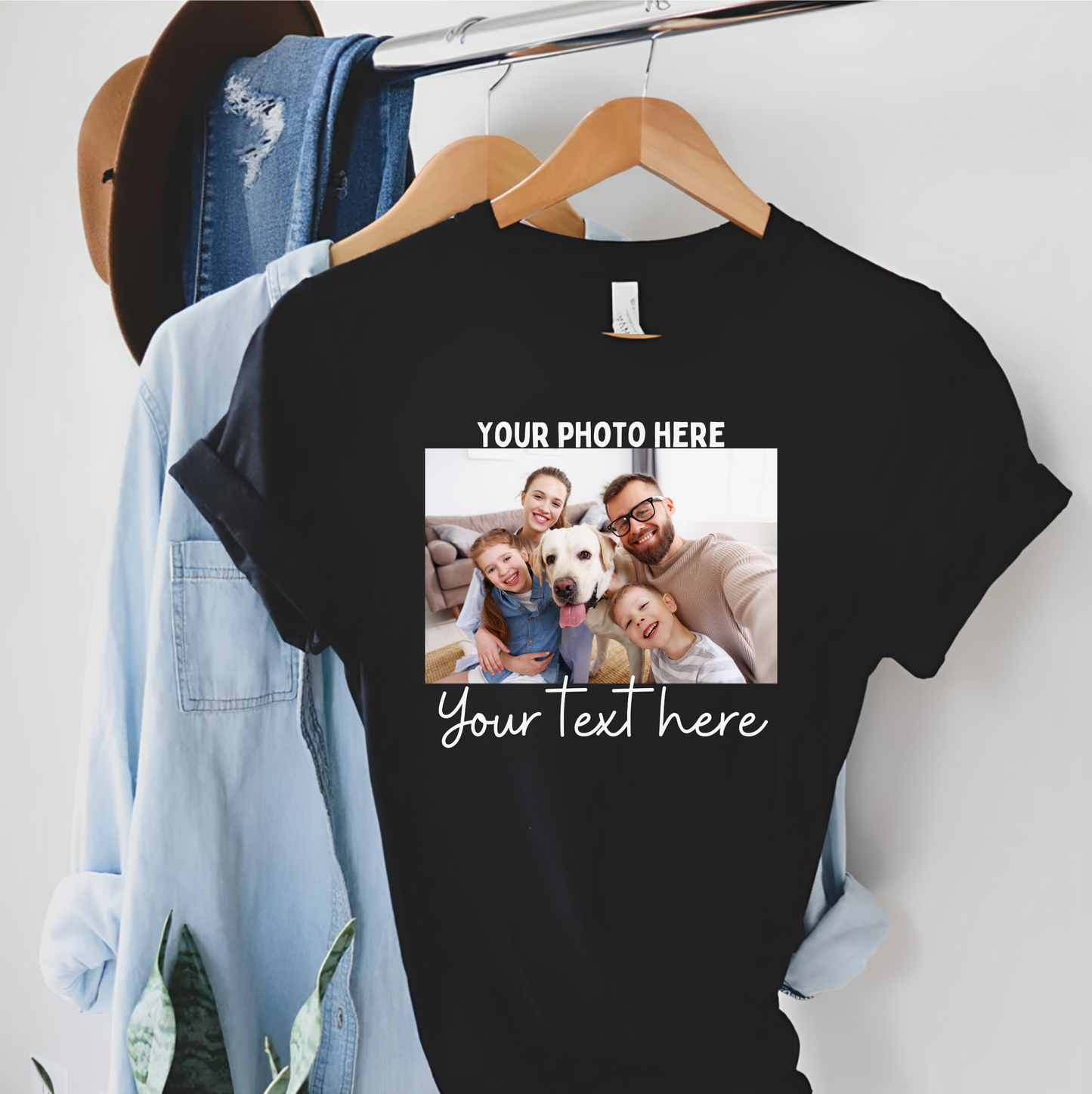 Custom t-shirt,Custom Photo And Text T-shirt, Photo T-shirt, Custom Photo Shirt, Custom Picture, UNISEX, Valentines Day Gift