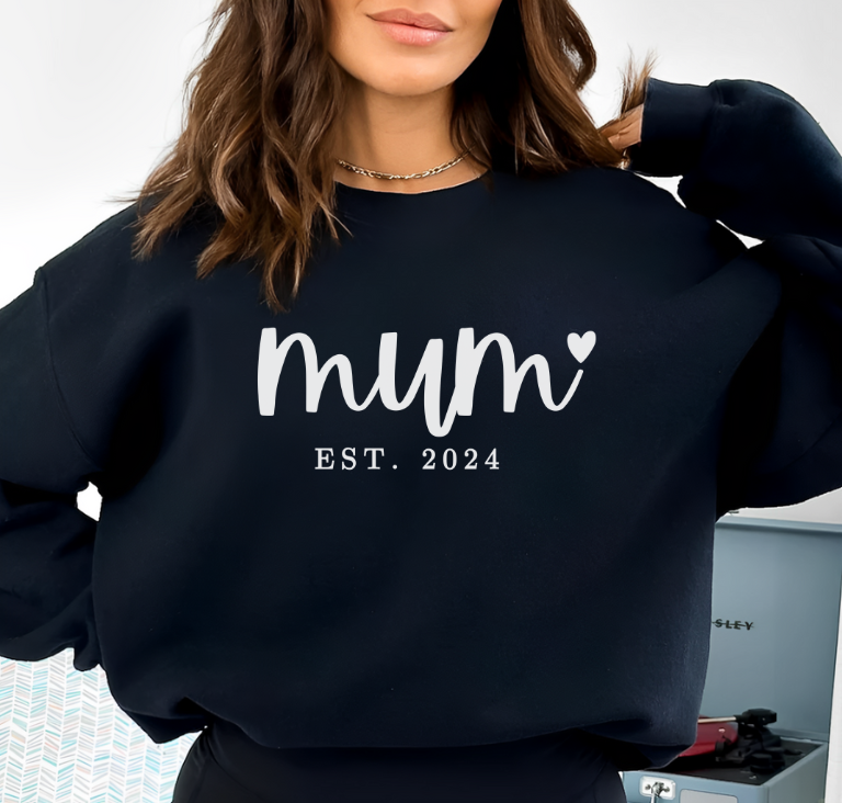 Sweatshirt Mum Est. 2024. The best gift for the expecting or new mum, Mother's Day Gifts, gift for mummy ♡