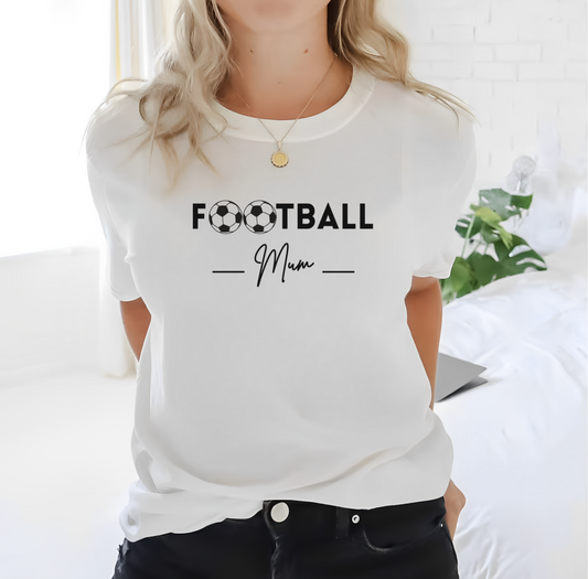 Football Mum T-Shirt, Football Shirt, Womens Football, Mother's Day Shirt, Football Gifts, Football Tshirt, Cute Mom shirt, Football Gift ♡