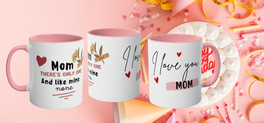 I love you Mom Mug, Mug for mom, Gift for her, Gift for mom, the best mom, Personalised Mom mug, Mother's Day gift.