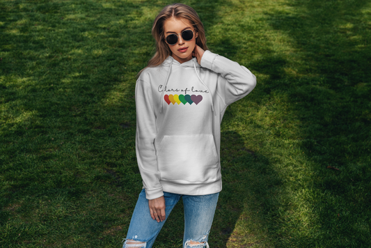 Rainbow Heart Hoodies, Unisex  Hoodies. LGBT tee, Perfect gift, Pride Rainbow Heart Hoodies, Colors of Love t Hoodies.