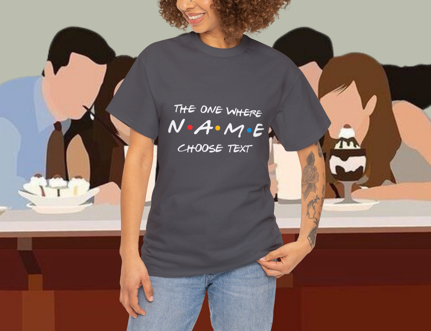 The one where "name" turns any "age" 15 30 45, Perfect Gift, Birthday tshirt, tshirt Custom birthday gift,Valentines Day Gift. Unisex