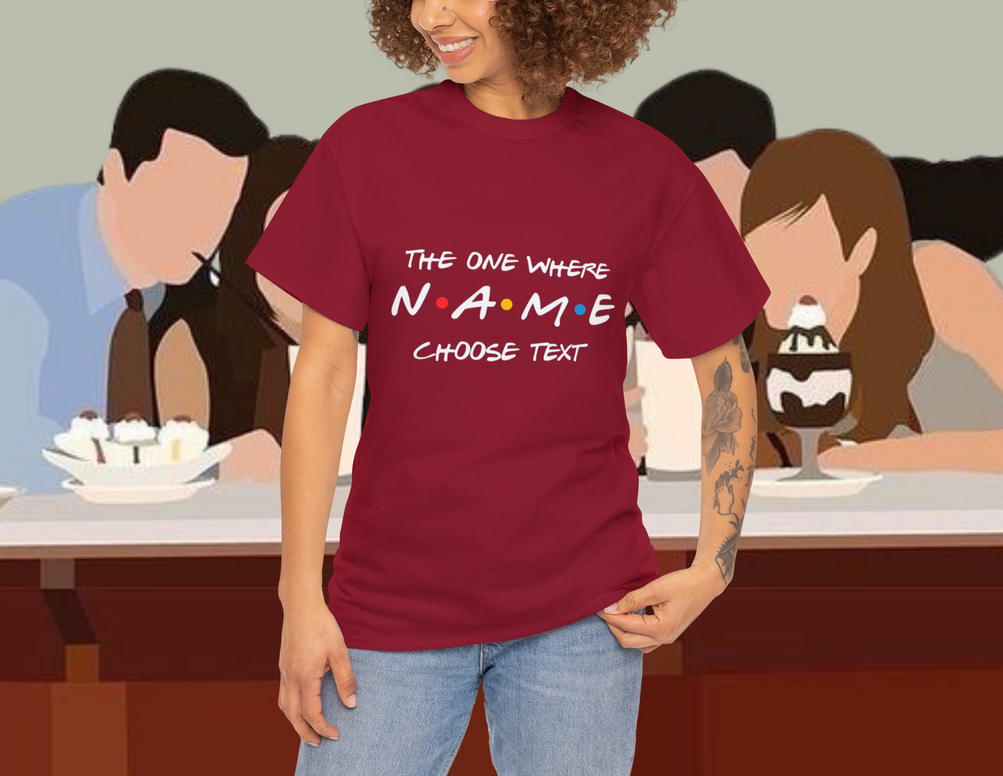 The one where "name" turns any "age" 15 30 45, Perfect Gift, Birthday tshirt, tshirt Custom birthday gift,Valentines Day Gift. Unisex