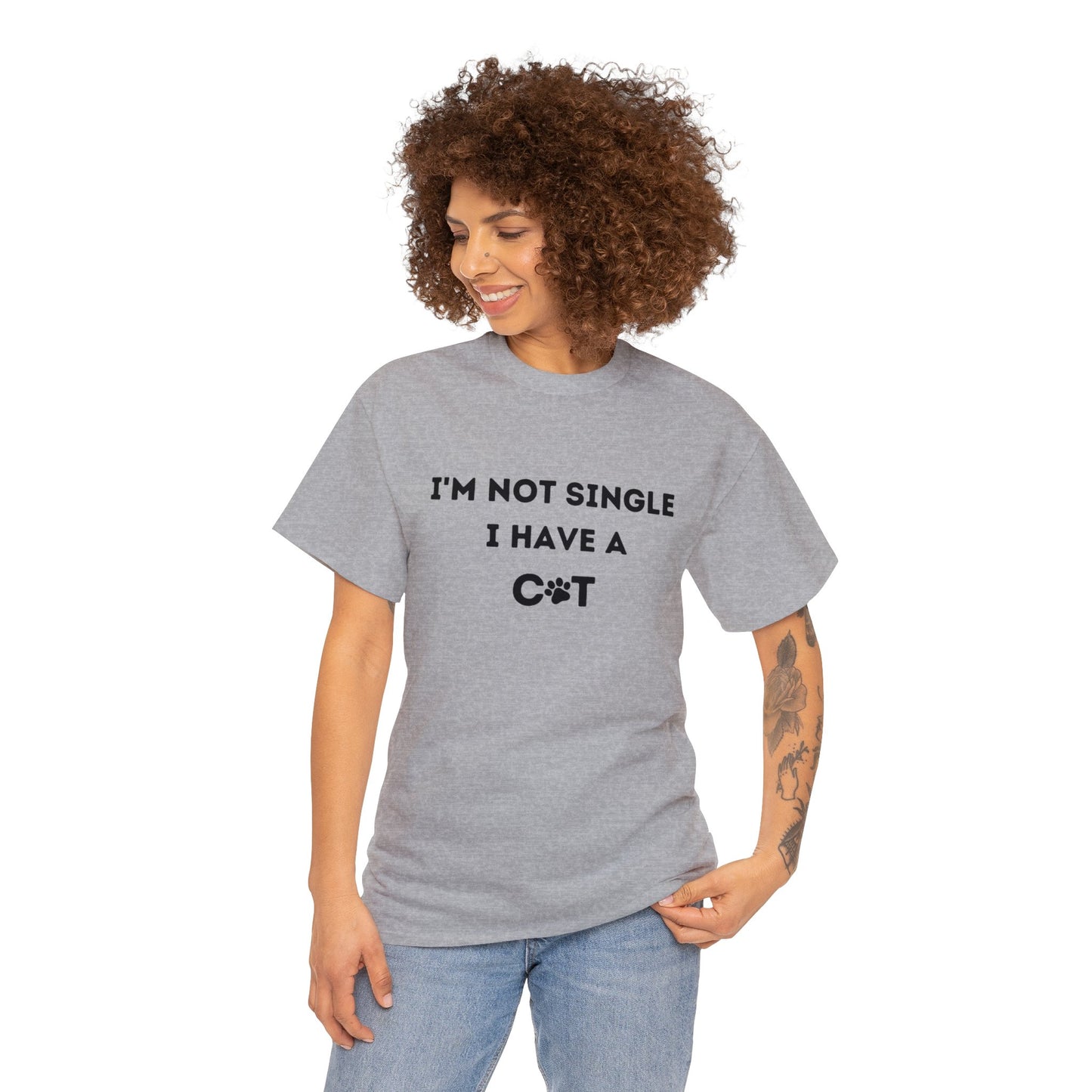 I'm not single, I have a cat T-shirt, Catlover, Funny Tee, Birthday Gifts for him, Gift for her, Tee Unisex