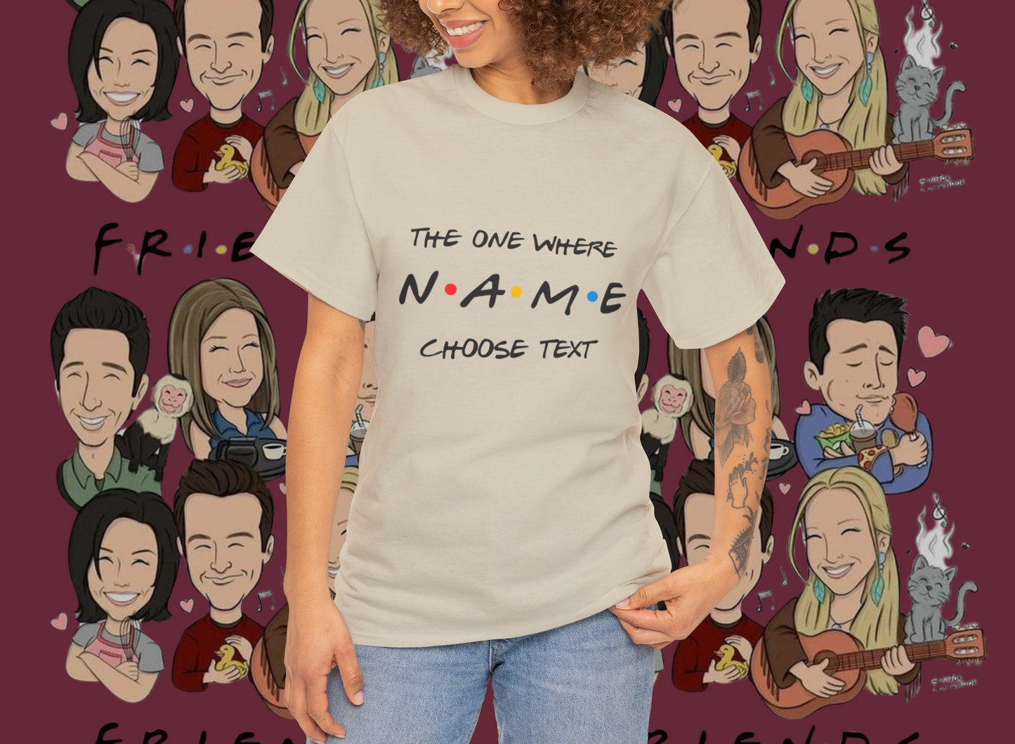 The one where "name" turns any "age" 15 30 45, Perfect Gift, Birthday tshirt, tshirt Custom birthday gift,Valentines Day Gift. Unisex