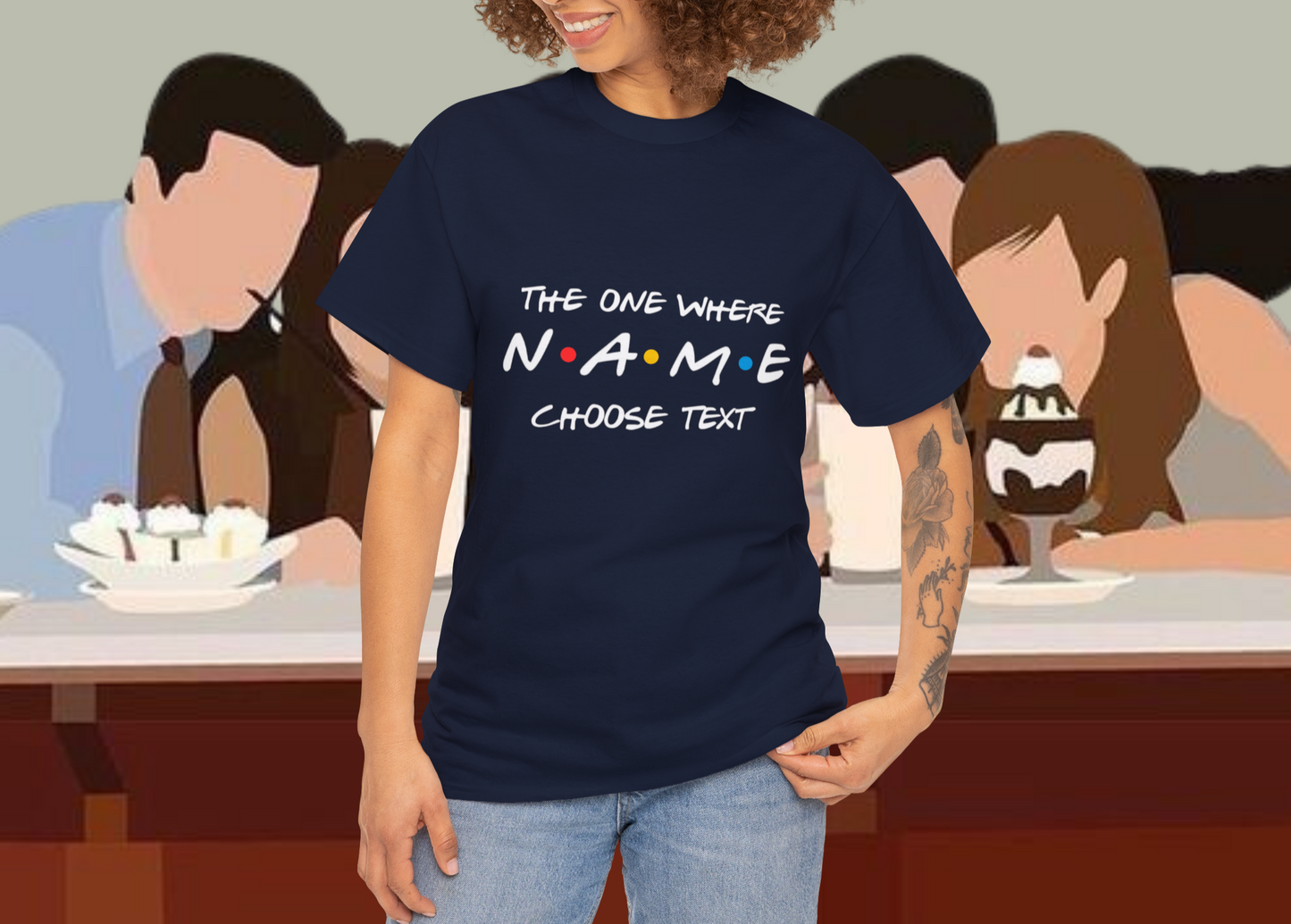 The one where "name" turns any "age" 15 30 45, Perfect Gift, Birthday tshirt, tshirt Custom birthday gift,Valentines Day Gift. Unisex