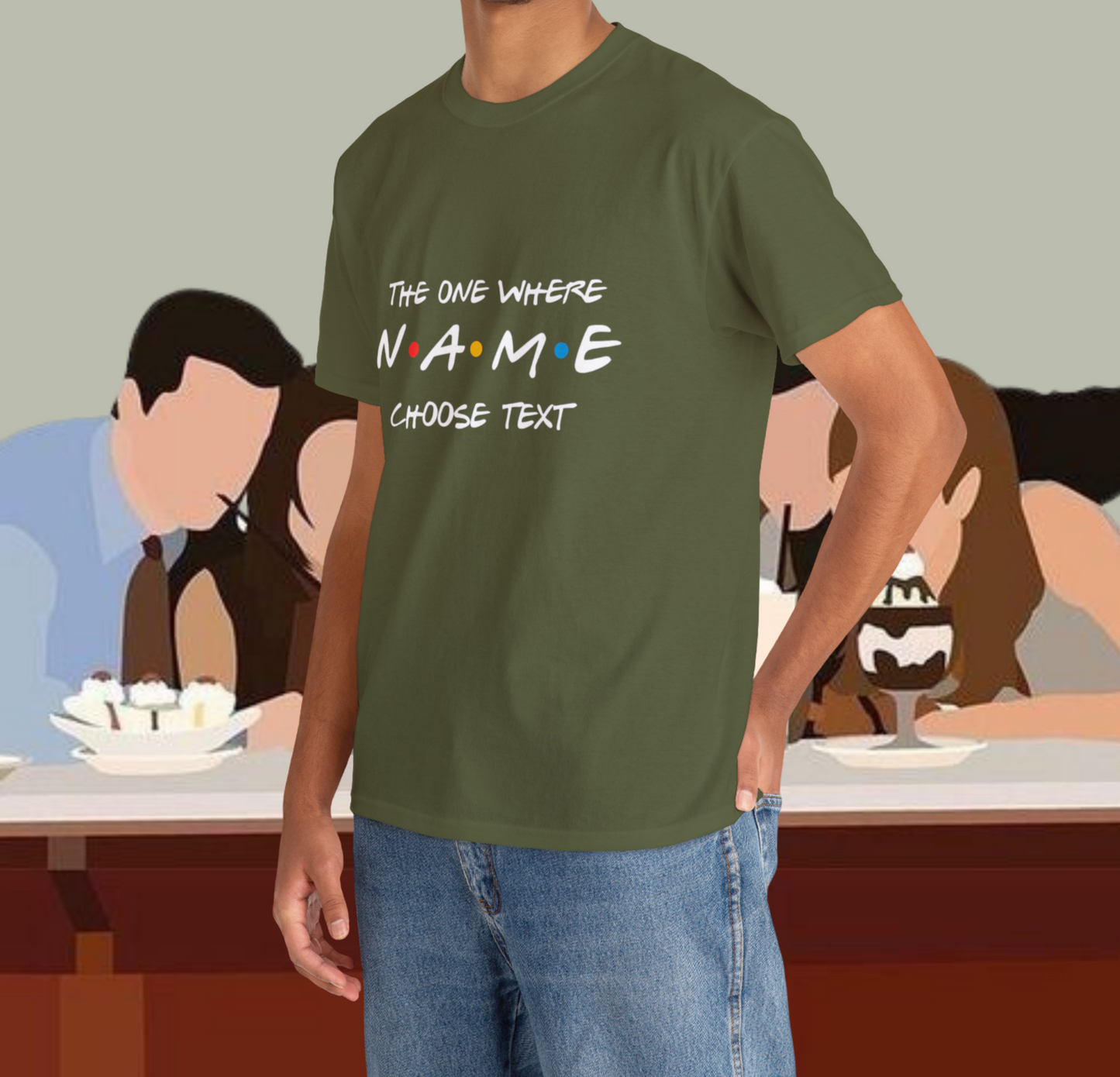 The one where "name" turns any "age" 15 30 45, Perfect Gift, Birthday tshirt, tshirt Custom birthday gift,Valentines Day Gift. Unisex