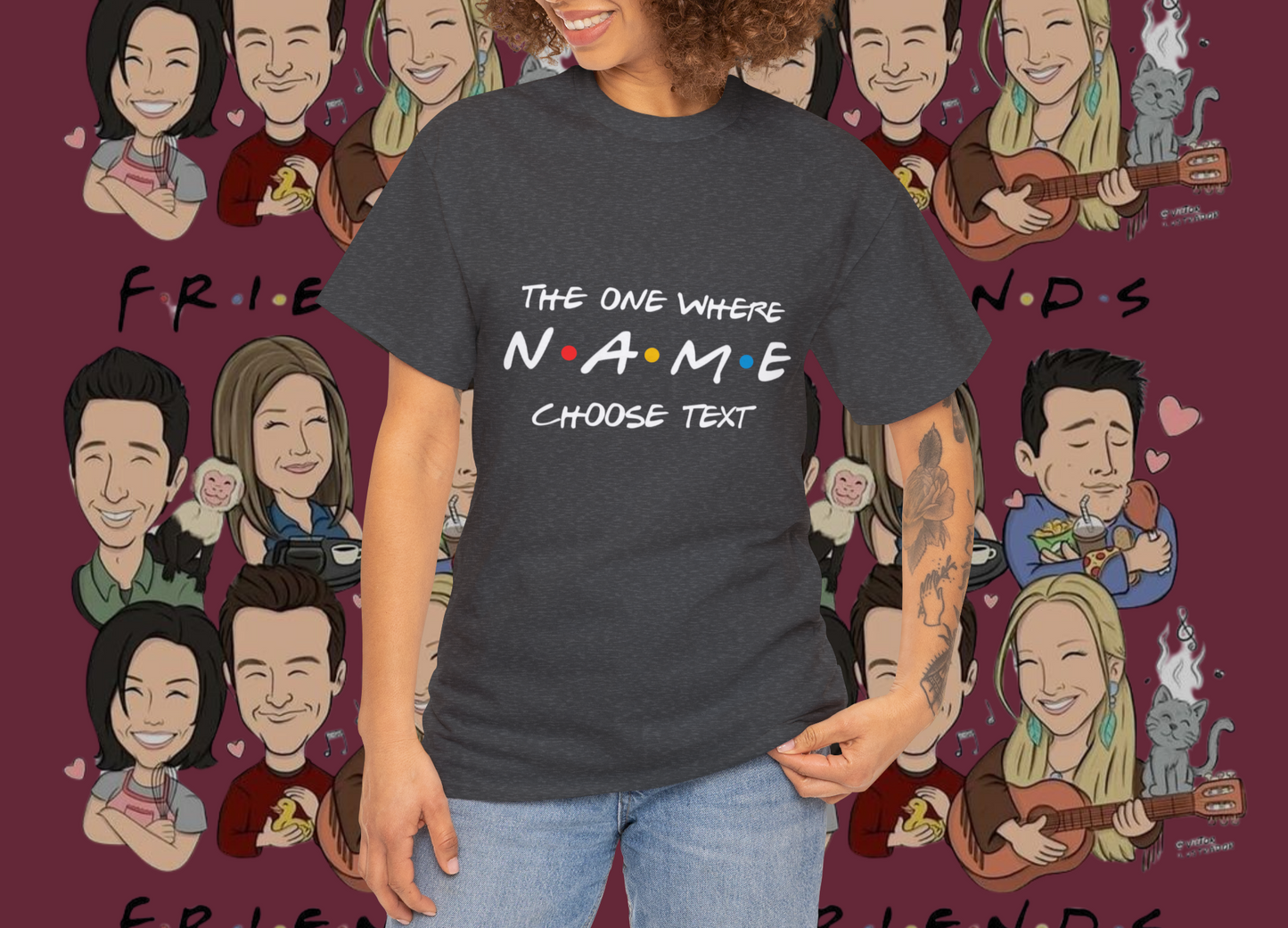 The one where "name" turns any "age" 15 30 45, Perfect Gift, Birthday tshirt, tshirt Custom birthday gift,Valentines Day Gift. Unisex