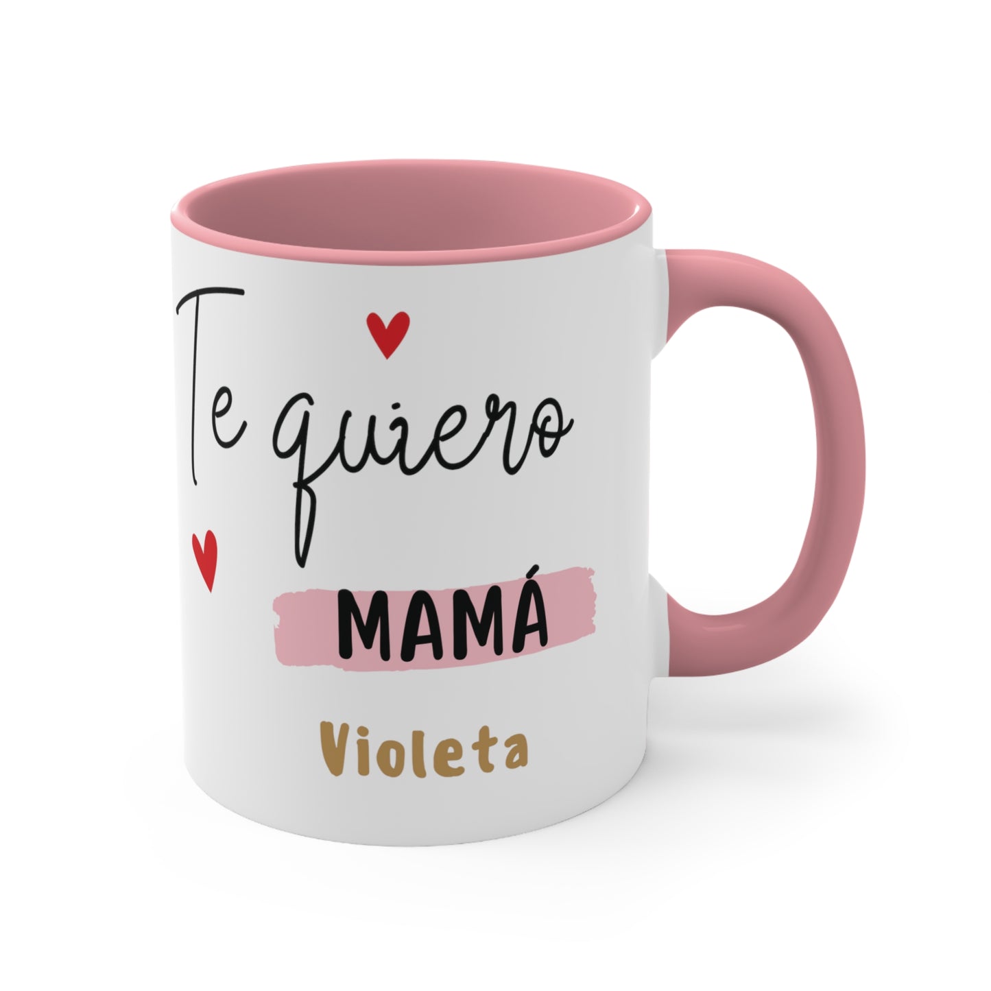 Taza Te Quiero Mamá, Regalo para el Día de la Madre, Taza Elegante para el Día de la Madre, Taza Especial con amor para mamá personalizada