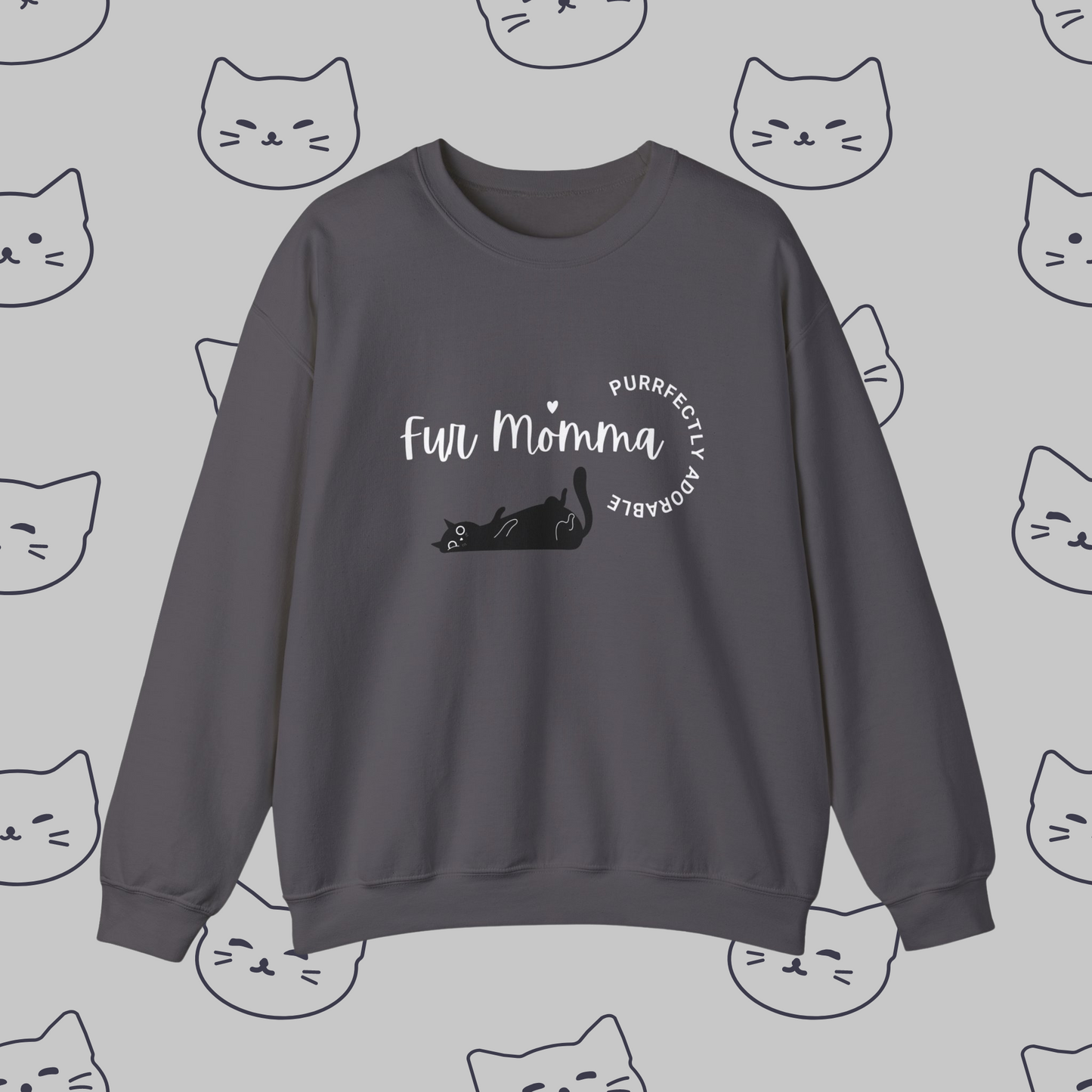 🐾 Fur Momma Purrfectly Adorable sweatshirt,  Perfect gift for cat lovers, sweatshirt for the crazy cat lady 🐈‍⬛