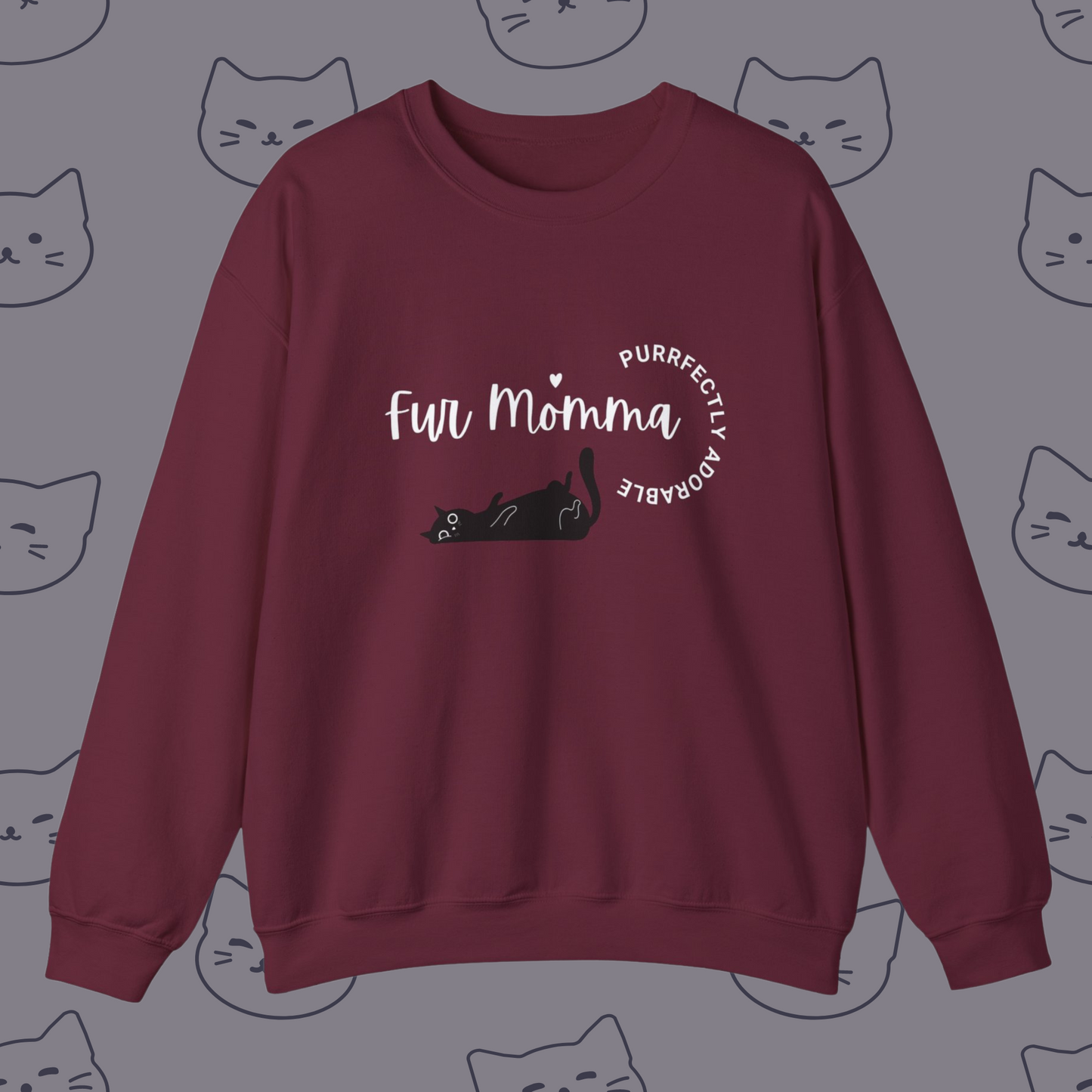 🐾 Fur Momma Purrfectly Adorable sweatshirt,  Perfect gift for cat lovers, sweatshirt for the crazy cat lady 🐈‍⬛