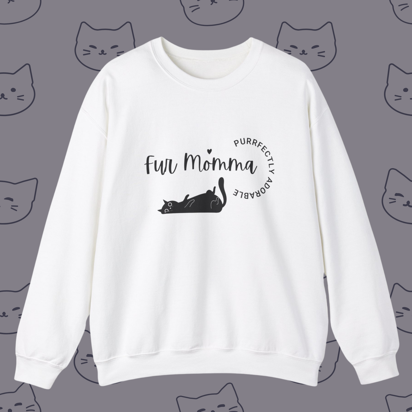 🐾 Fur Momma Purrfectly Adorable sweatshirt,  Perfect gift for cat lovers, sweatshirt for the crazy cat lady 🐈‍⬛