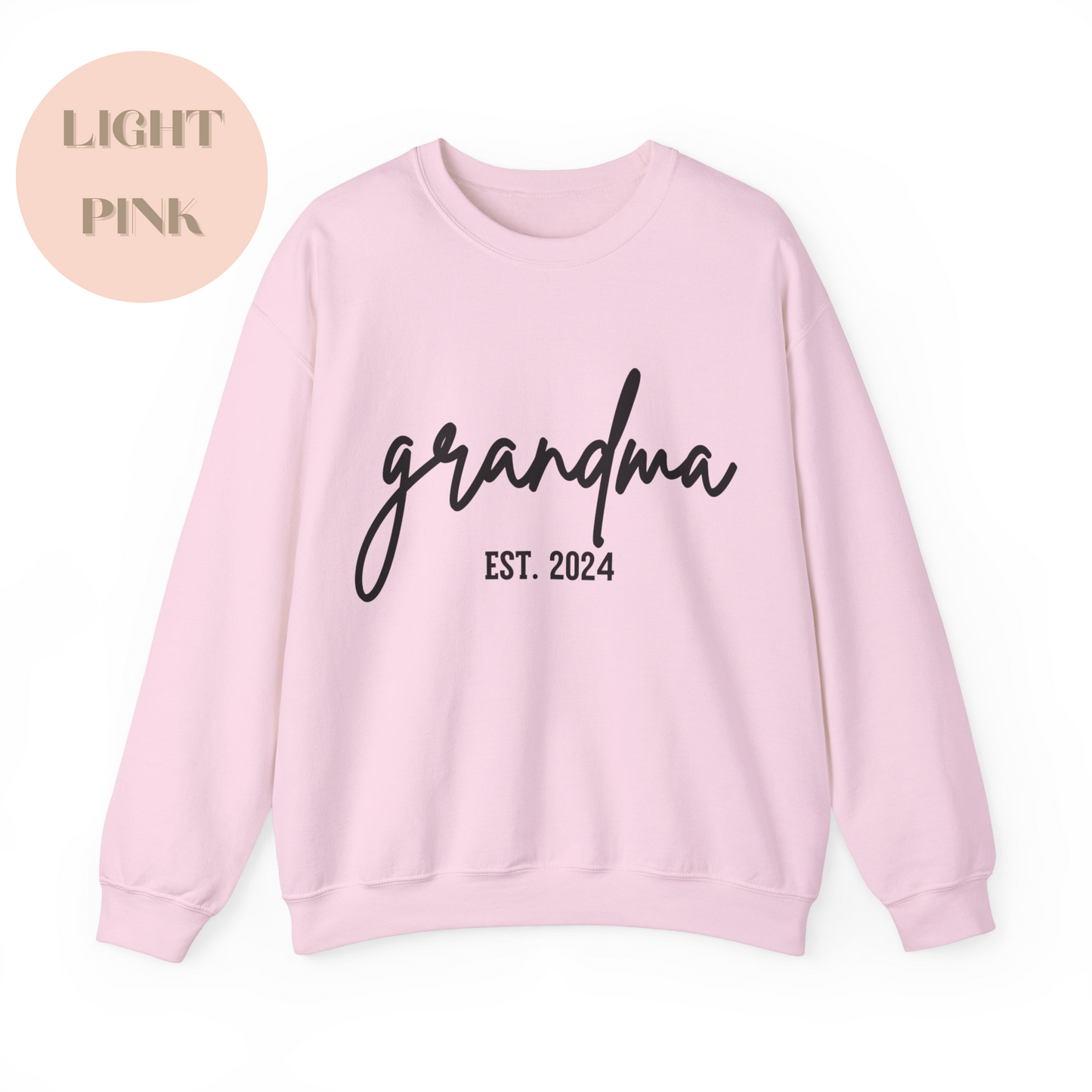 Personalized Grandma Est Sweatshirt, Gift for Grandmother, Nana SweatshirT, Mommy Shirt, Mothers Day Gift, Choose Your Year, Gift for Grandma