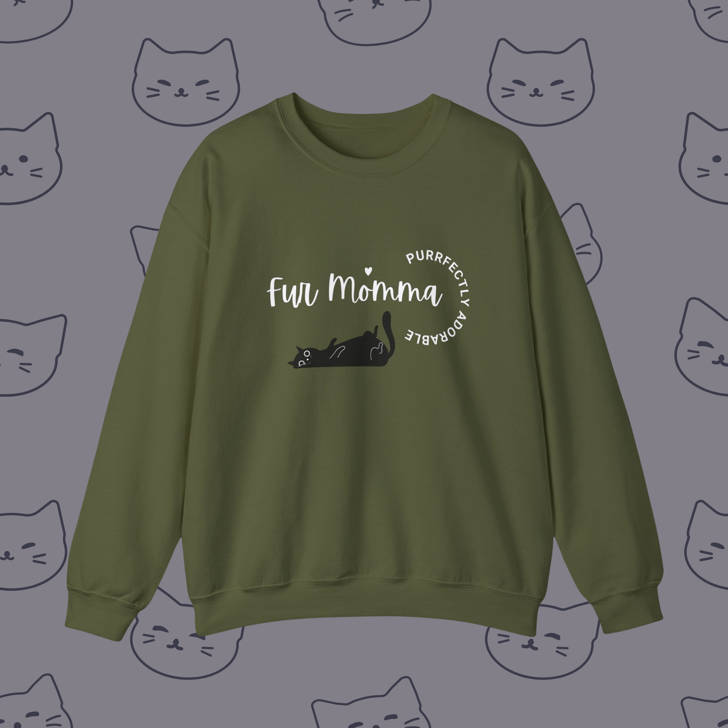 🐾 Fur Momma Purrfectly Adorable sweatshirt,  Perfect gift for cat lovers, sweatshirt for the crazy cat lady 🐈‍⬛