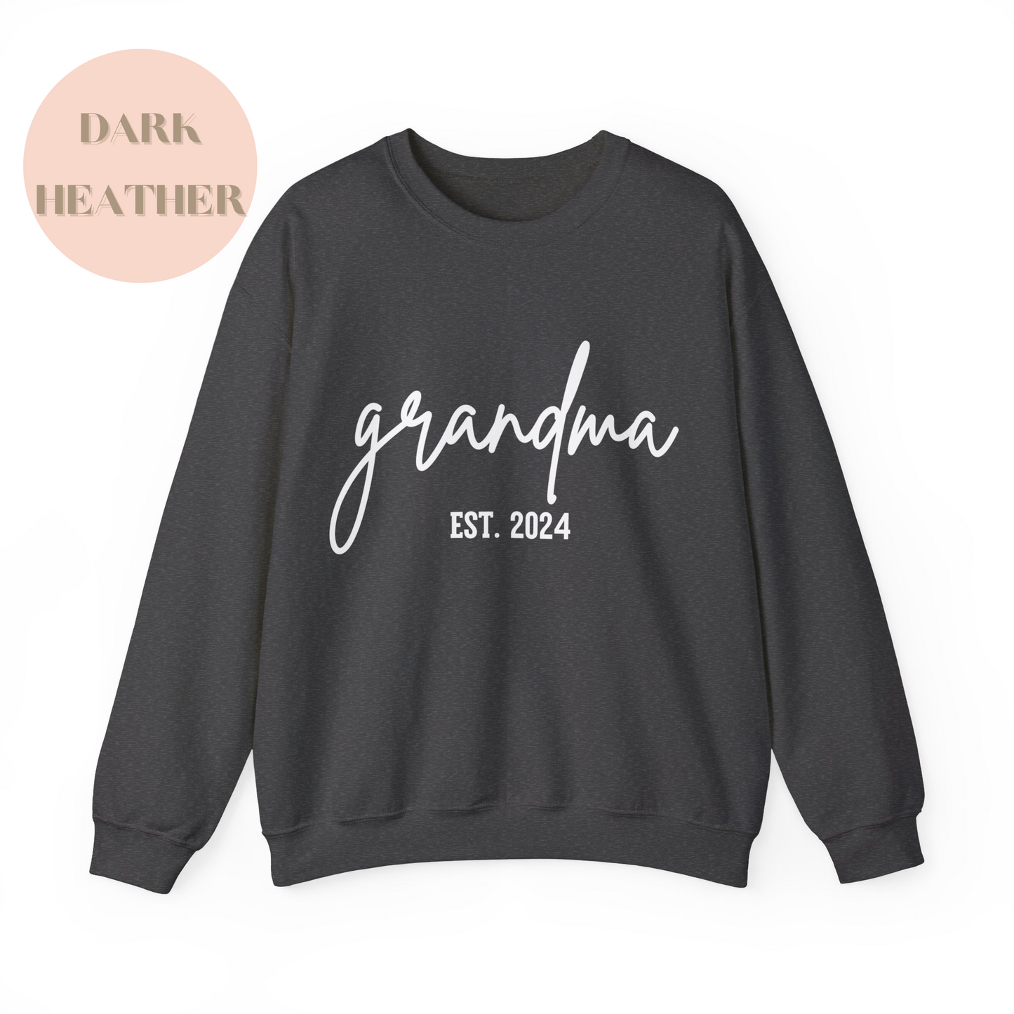 Personalized Grandma Est Sweatshirt, Gift for Grandmother, Nana SweatshirT, Mommy Shirt, Mothers Day Gift, Choose Your Year, Gift for Grandma