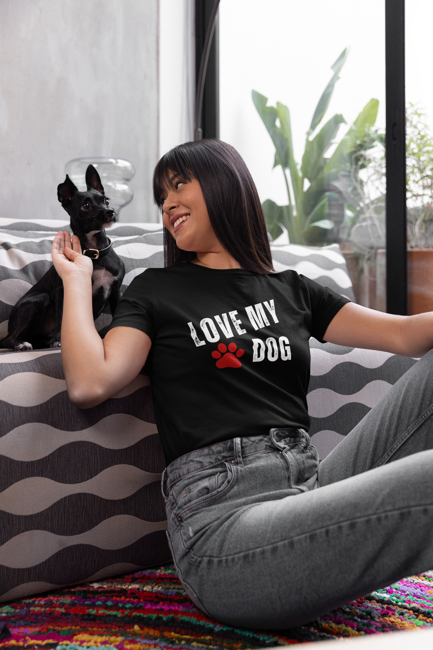 Love My Dog T-shirt 🐾| Pet lover Shirt | Cotton Tee