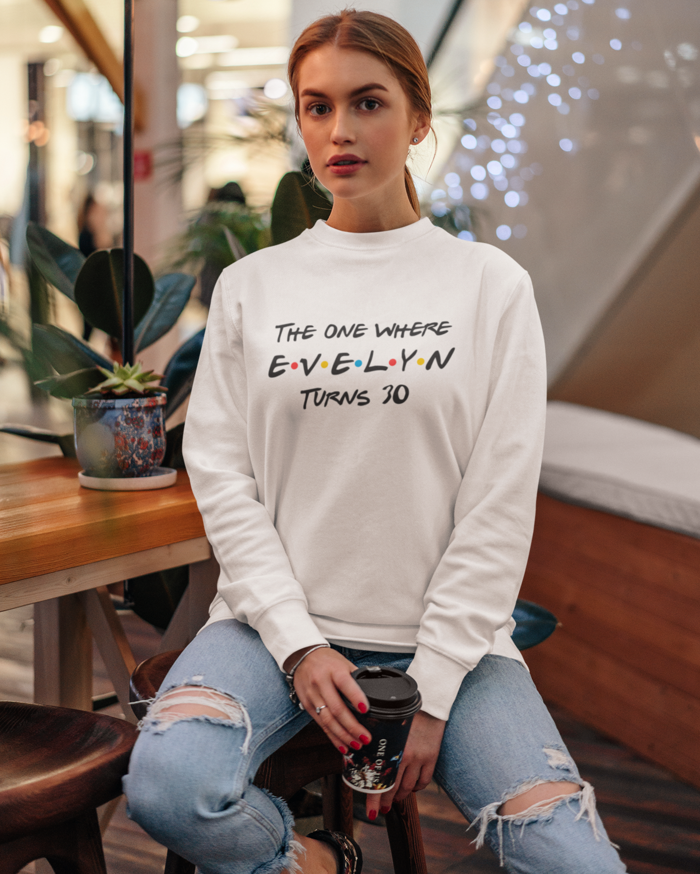 The one where "name" turns any "age" 15 30 45 | Perfect Gift, Birthday Sweatshirt | Sweatshirt Custom birthday gift | Unisex