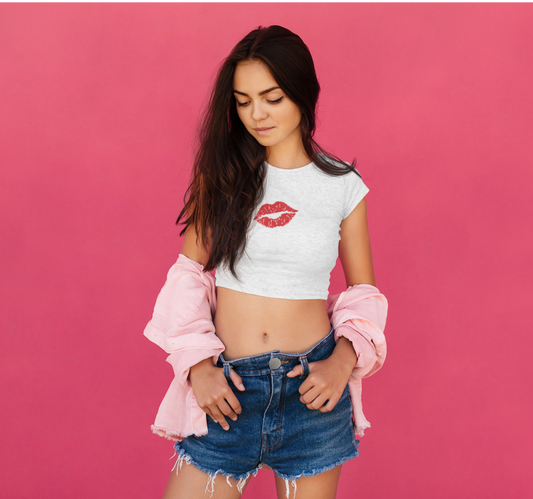 Lovely Kiss Crop Top: Trendy Smooch 💋