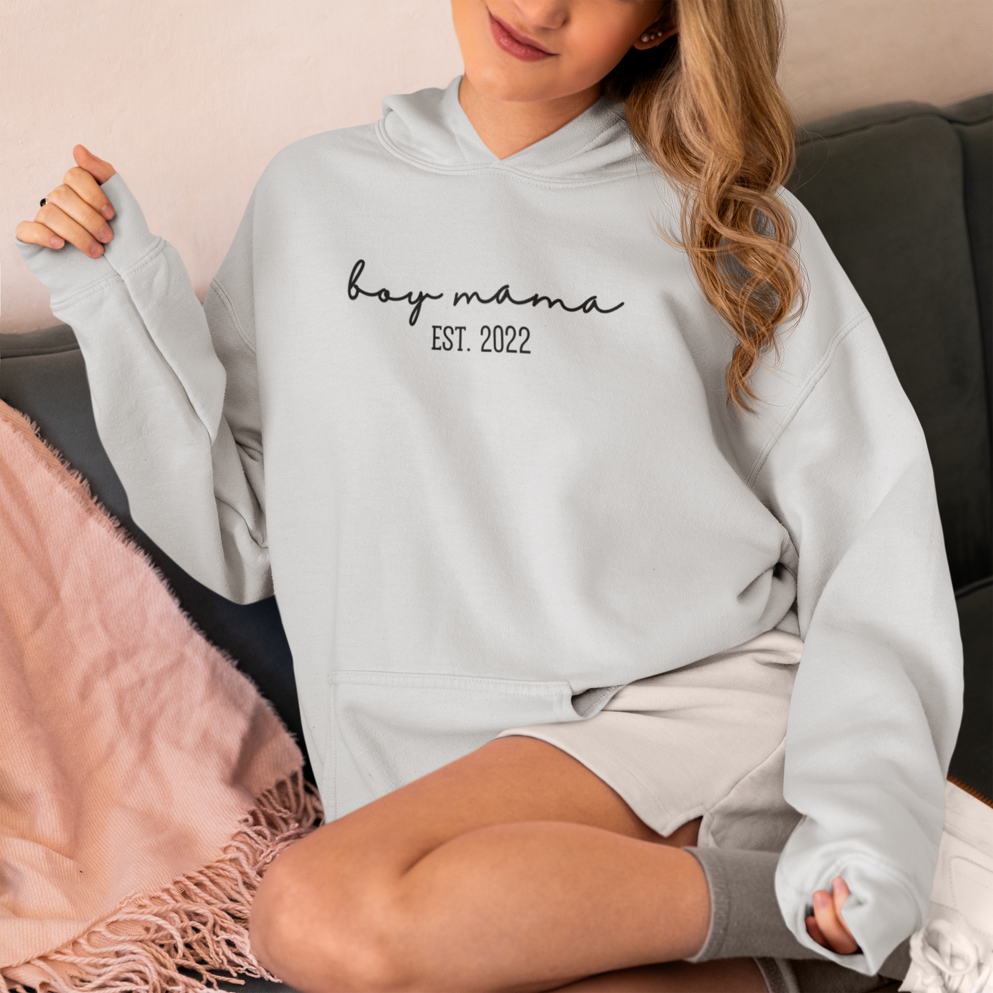 boy mama Est. 2022 Sweatshirt, Stylish Mom Sweatshirt,  Mother's Day Gift, For Her, For Mum.