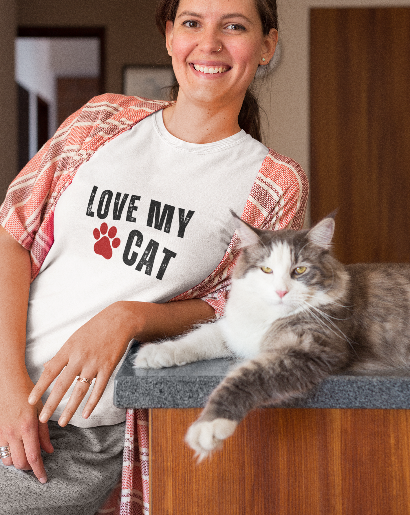 Love My Cat T-shirt 🐾| Pet lover Shirt | Crazy Cat Lady T-shirt