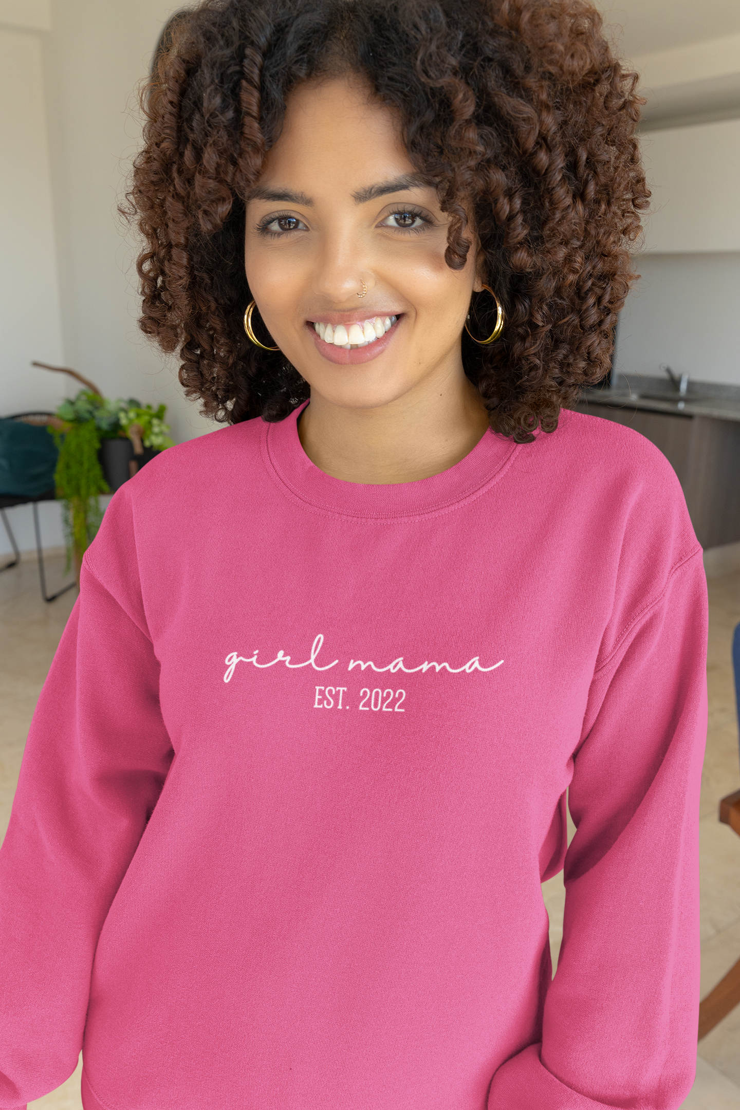 girl mama Est. 2022 Sweatshirt, Stylish Mom Sweatshirt, ,Mother's Day Gifts, gift for mom.