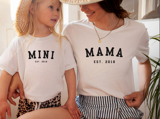 Mama & Mini Shirt, Mum and Daughter, Mother and Daughter, Mum Birthday Gift, Mummy To Be, New Mum T shirt, Mothers Day Shirt, Mother and son ♡