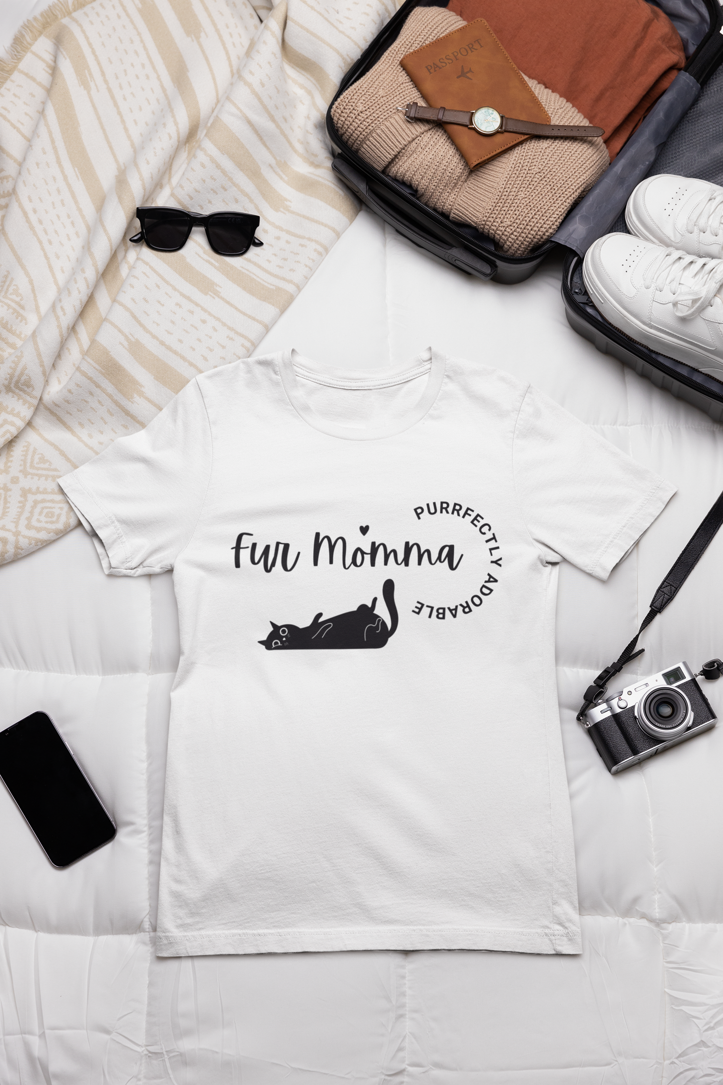 🐾 Fur Momma Purrfectly Adorable tshirt,  Perfect gift for cat lovers, tshirt for the crazy cat lady 🐈‍⬛