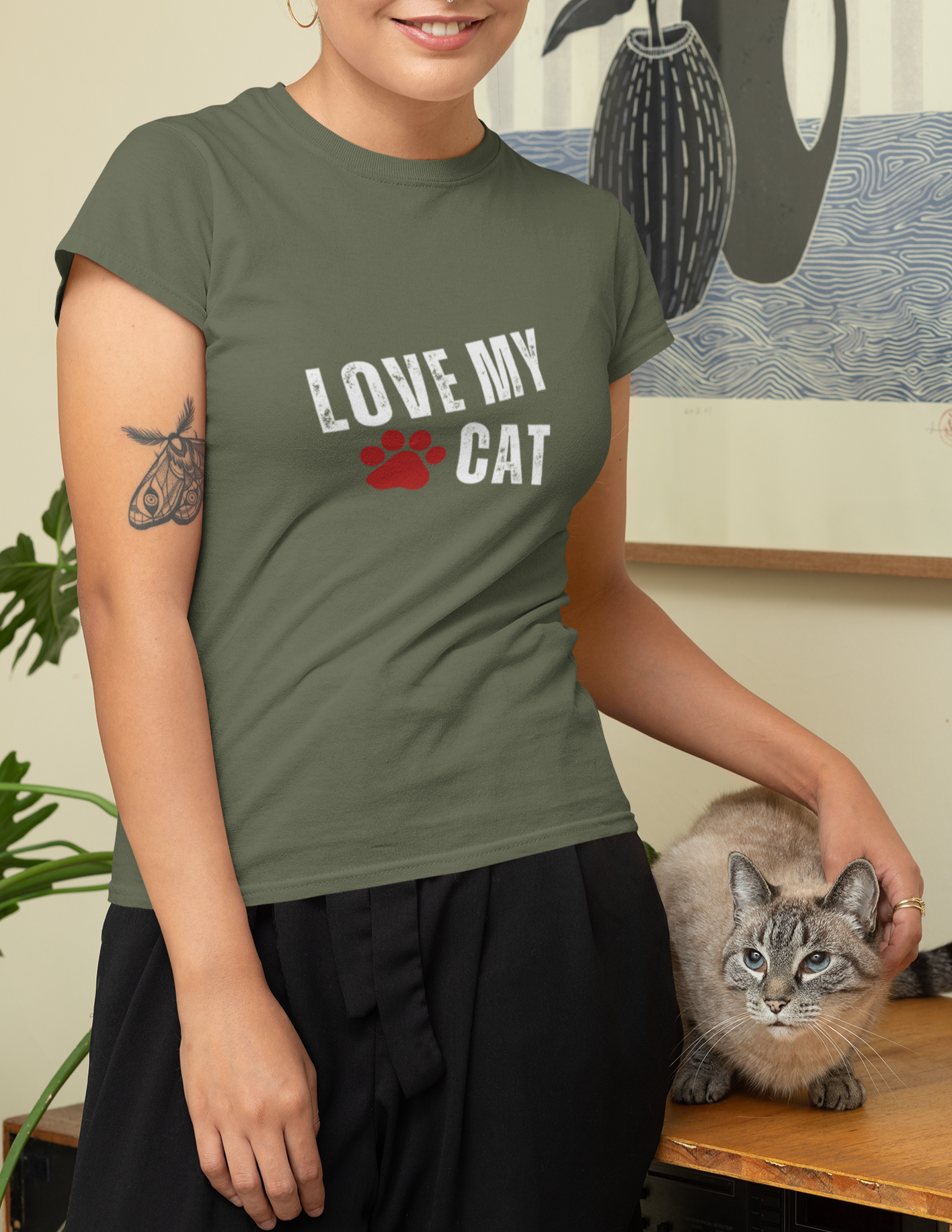 Love My Cat T-shirt 🐾| Pet lover Shirt | Crazy Cat Lady T-shirt