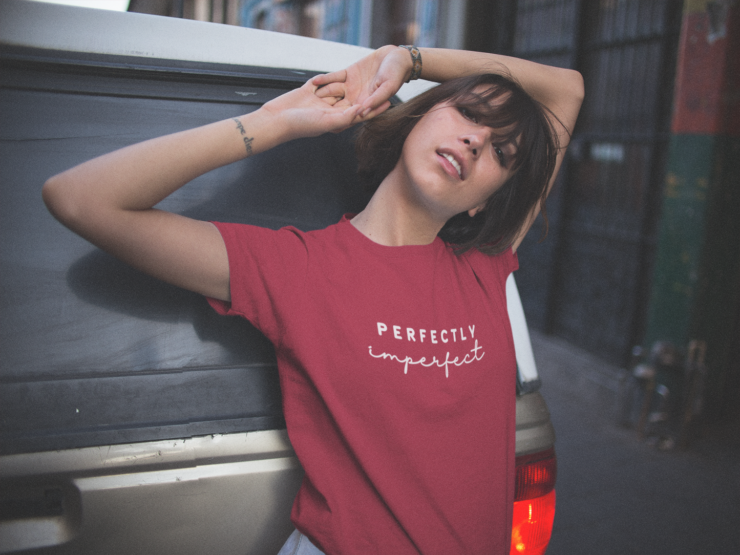 Perfectly Imperfect - Tee: Empowering Inspiration, Feminine Statement in 100% Cotton