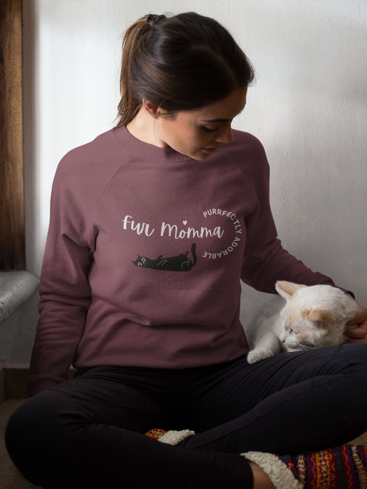 🐾 Fur Momma Purrfectly Adorable sweatshirt,  Perfect gift for cat lovers, sweatshirt for the crazy cat lady 🐈‍⬛